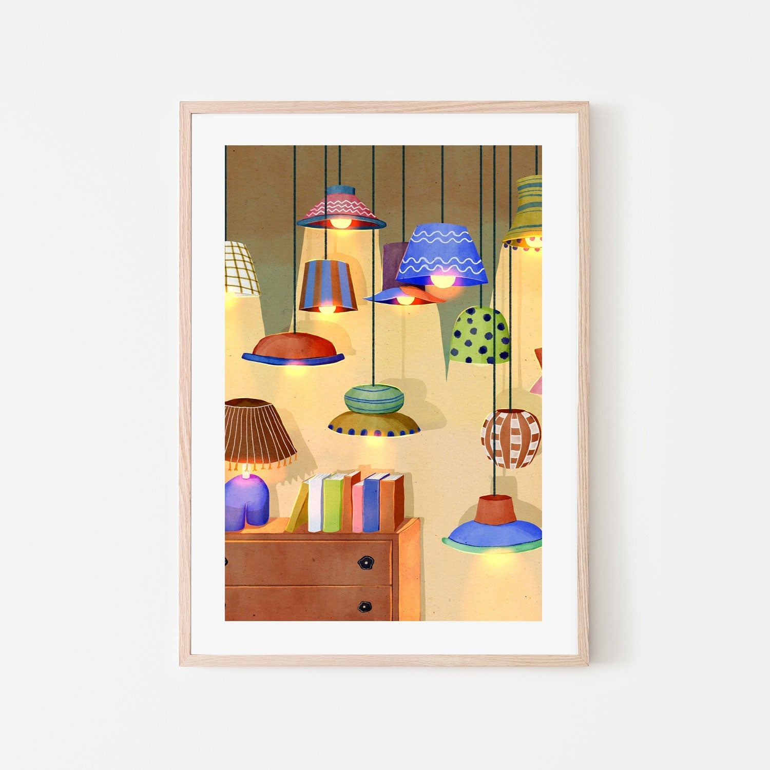 wall-art-print-canvas-poster-framed-Lamp Shop , By Eva Halfers-6