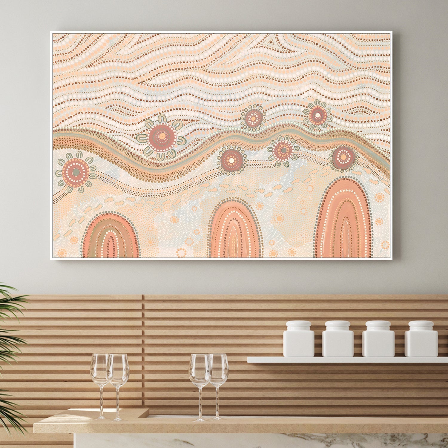 wall-art-print-canvas-poster-framed-Land And Sky, Muted Orange , By Domica Hill-2