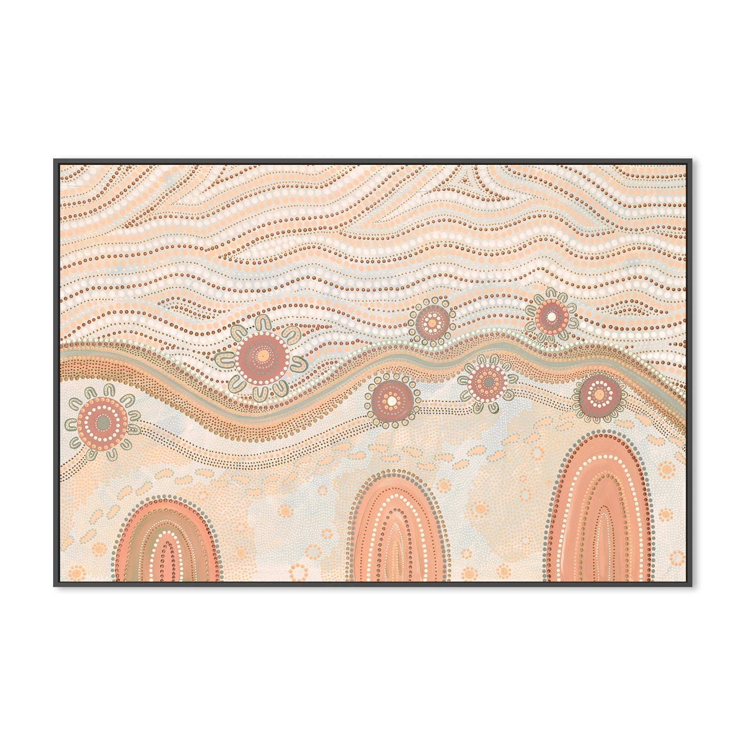 wall-art-print-canvas-poster-framed-Land And Sky, Muted Orange , By Domica Hill-3