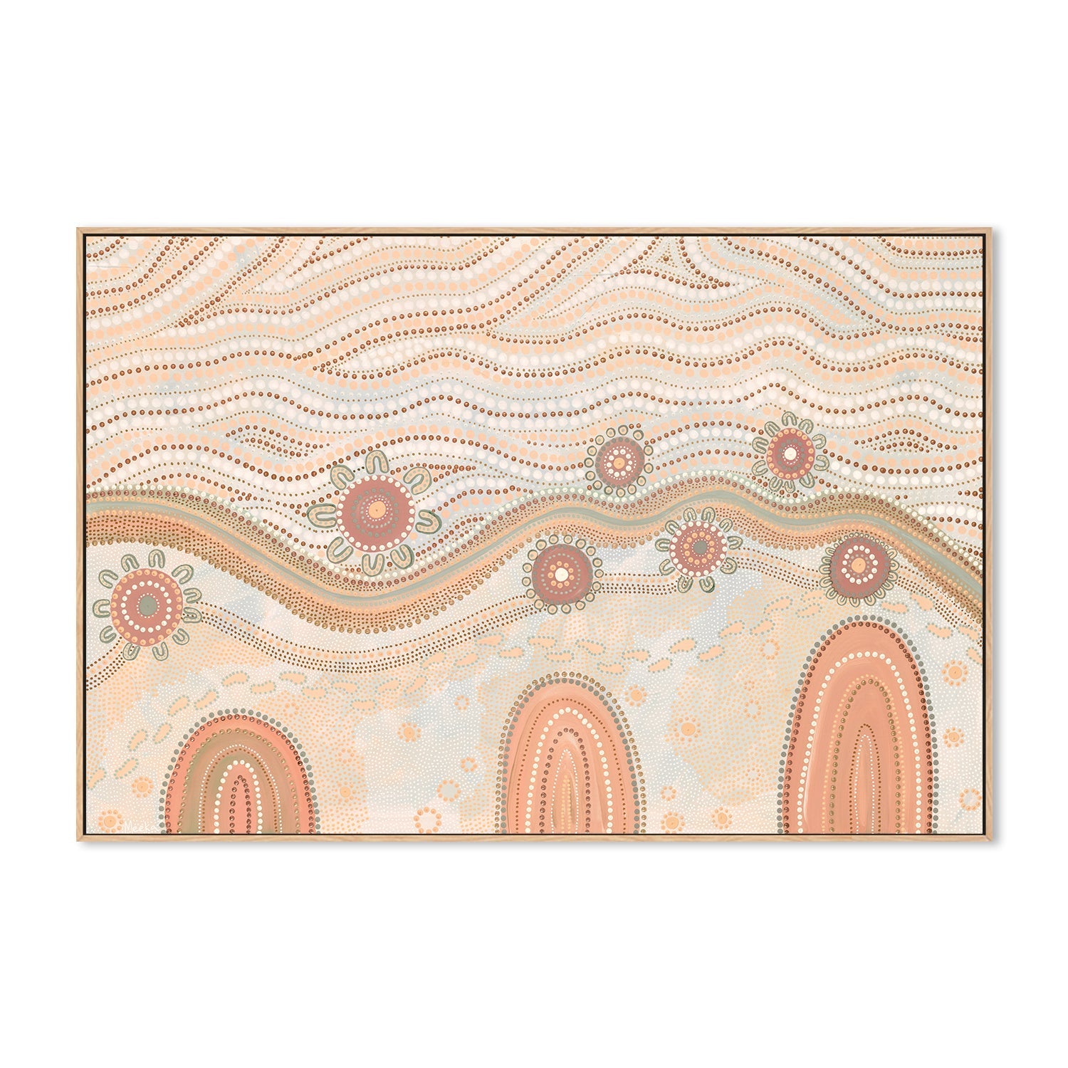 wall-art-print-canvas-poster-framed-Land And Sky, Muted Orange , By Domica Hill-4