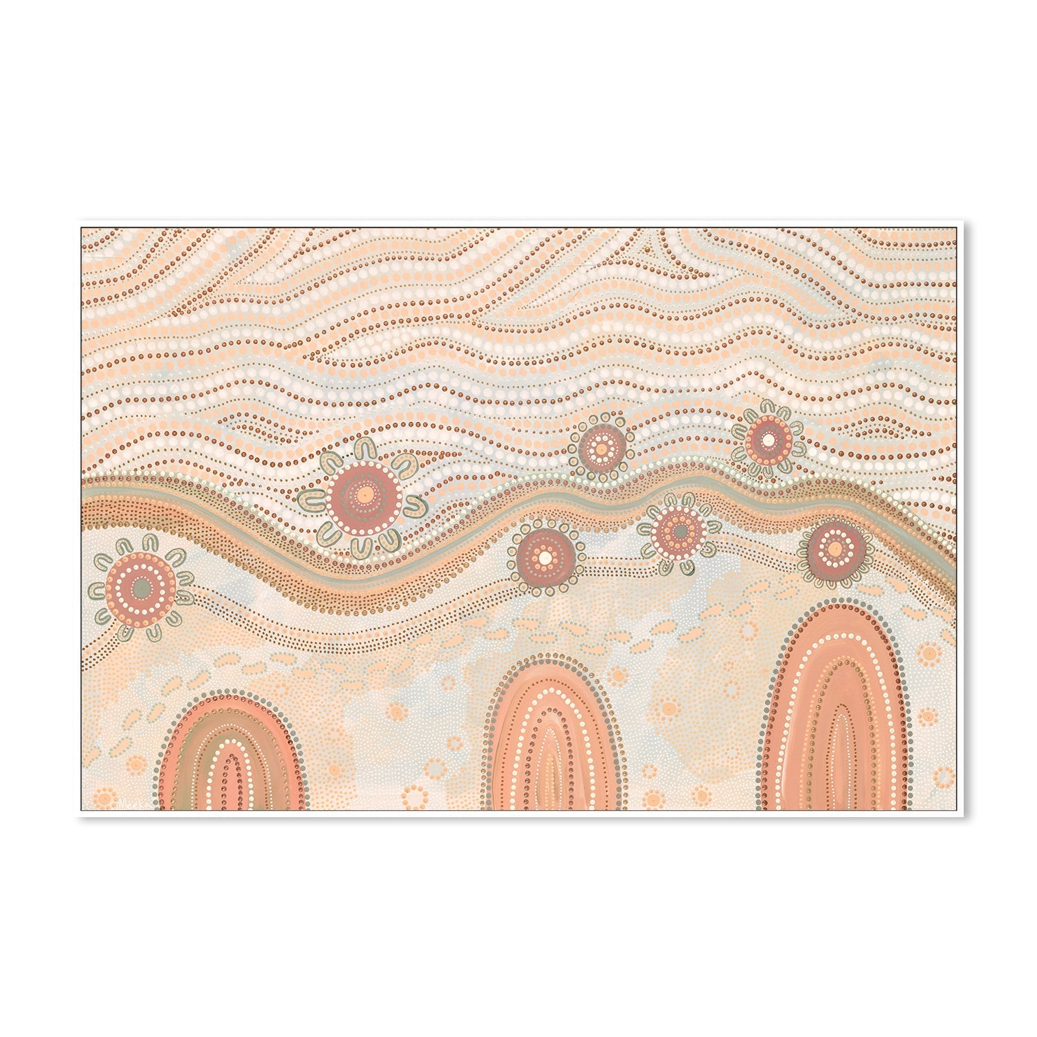 wall-art-print-canvas-poster-framed-Land And Sky, Muted Orange , By Domica Hill-5