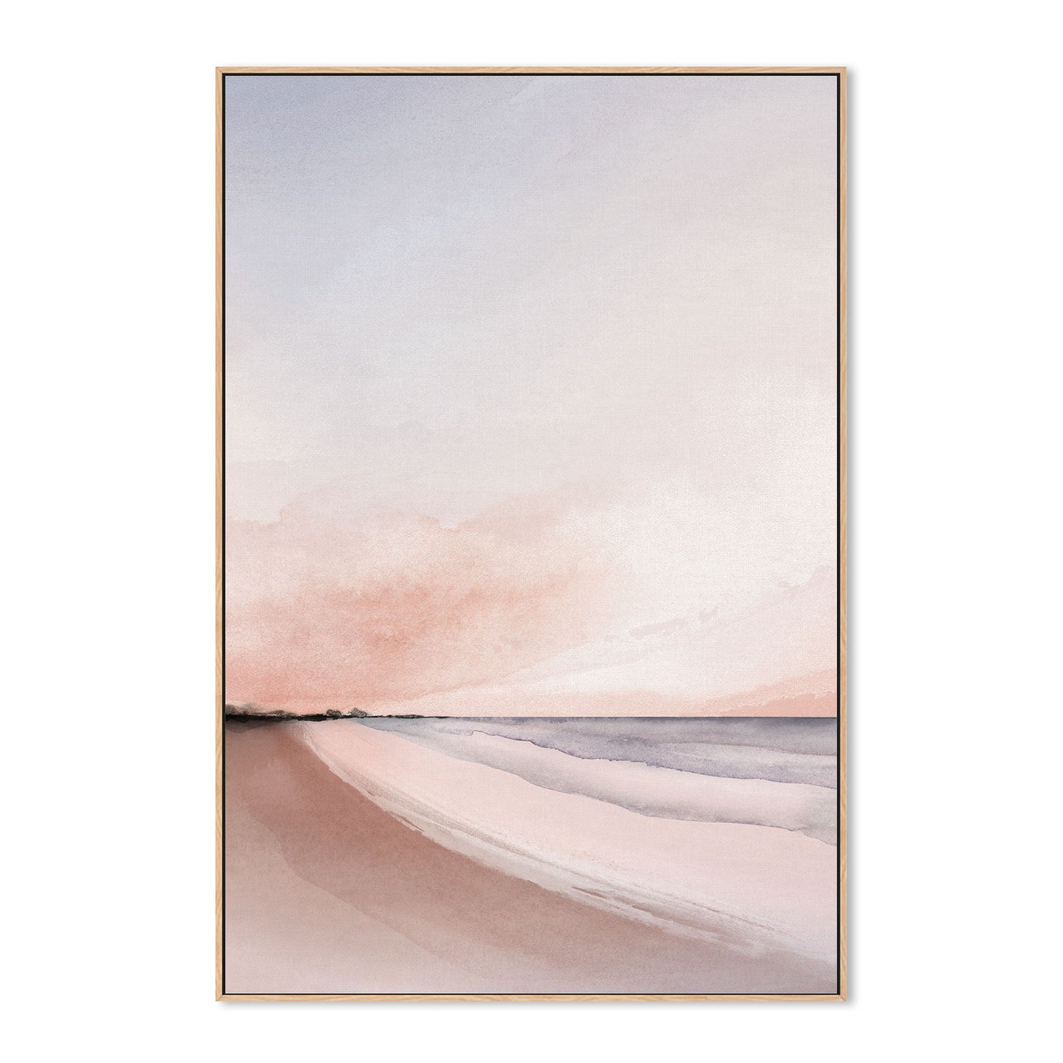 wall-art-print-canvas-poster-framed-Landscape Beach Sunset-by-Dear Musketeer Studio-Gioia Wall Art