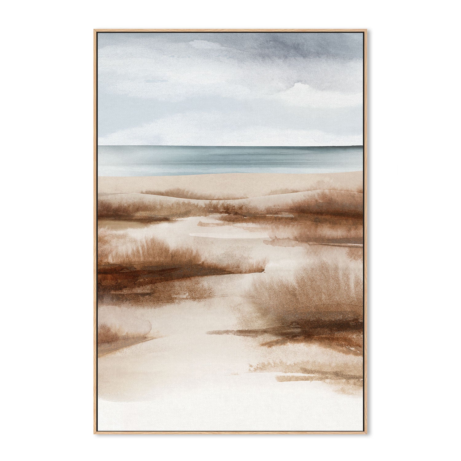 wall-art-print-canvas-poster-framed-Landscape Dunes-by-Dear Musketeer Studio-Gioia Wall Art