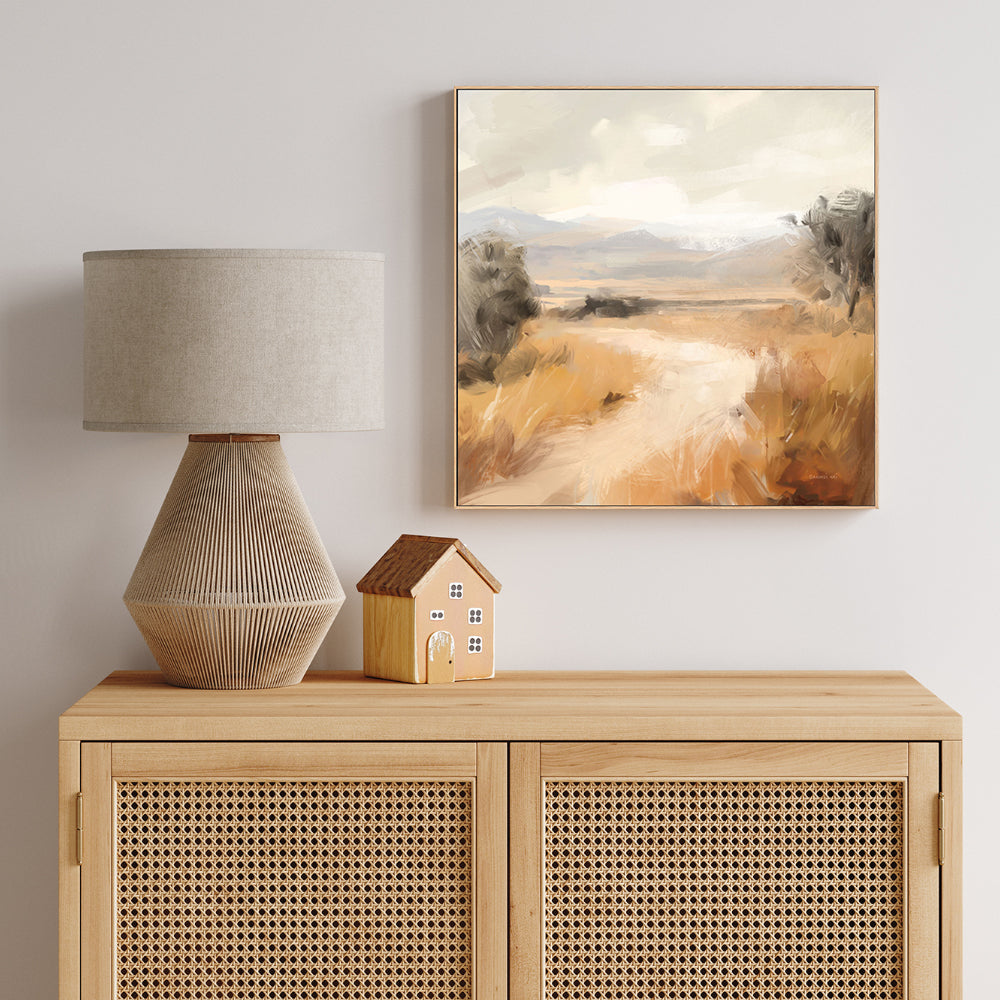 wall-art-print-canvas-poster-framed-Landscape in Yellow Ochre , By Danhui Nai-2