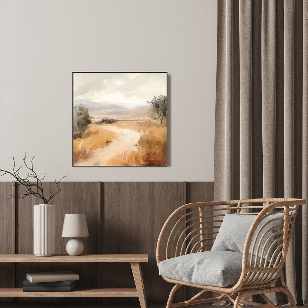 wall-art-print-canvas-poster-framed-Landscape In Yellow Ochre , By Danhui Nai-7