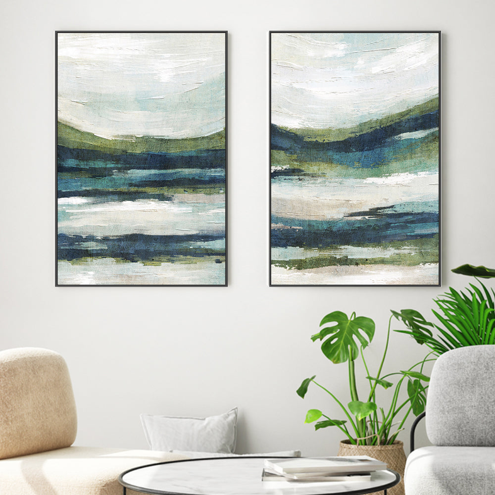 wall-art-print-canvas-poster-framed-Landscape, Set of 2 , By Lisa Nohren-2