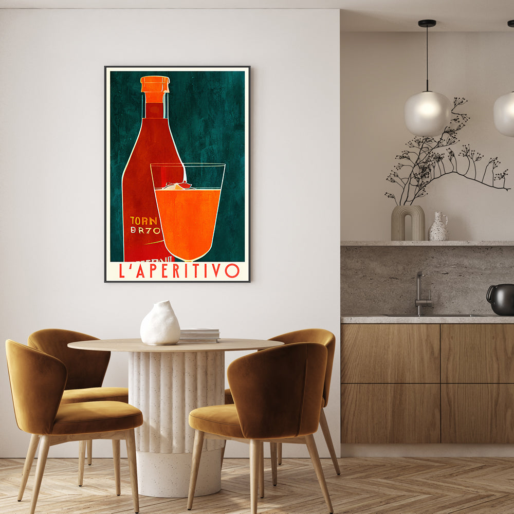 wall-art-print-canvas-poster-framed-L'aperitivo , By Bo Anderson-7