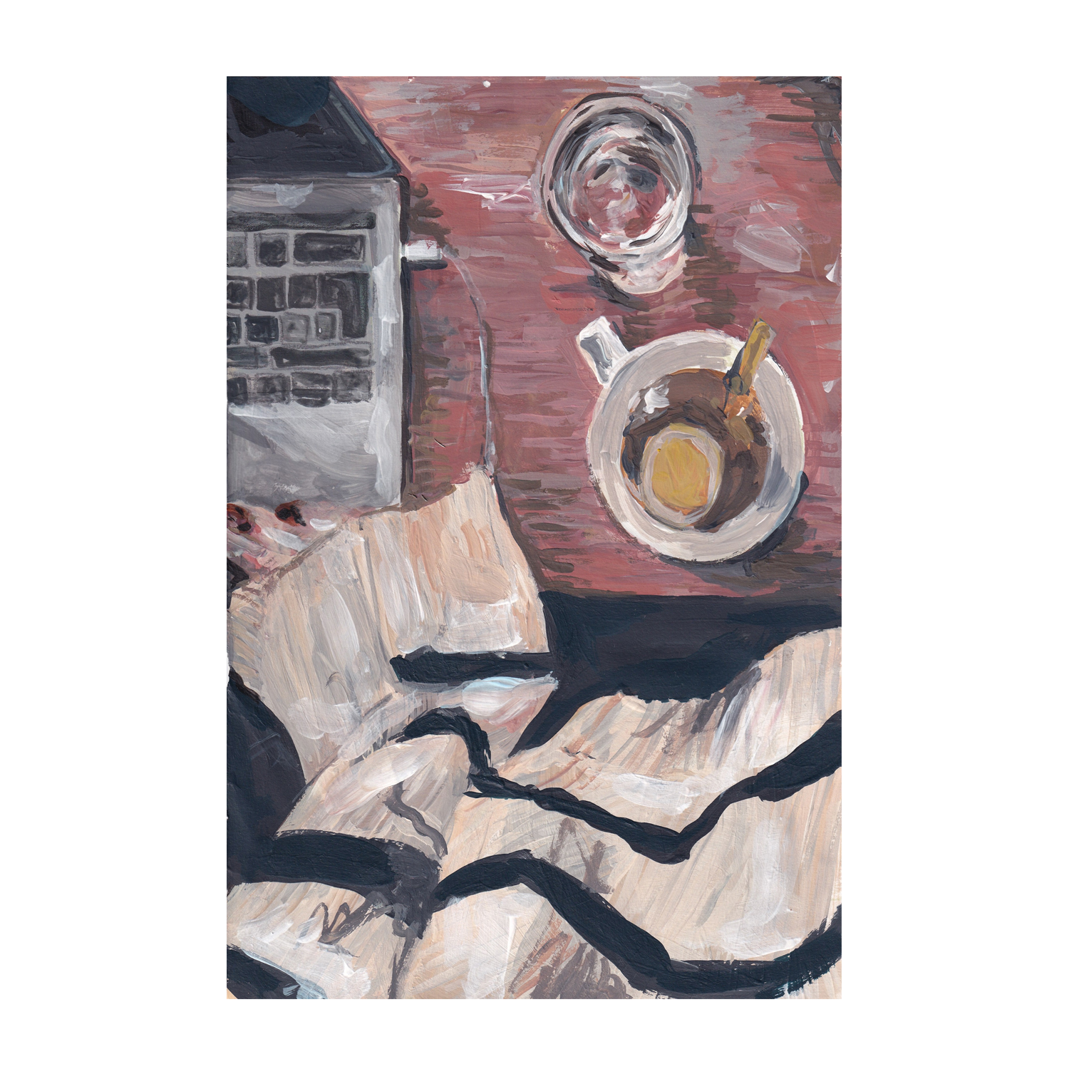 wall-art-print-canvas-poster-framed-Laptop Jumper Tea , By Alice Kwan-1