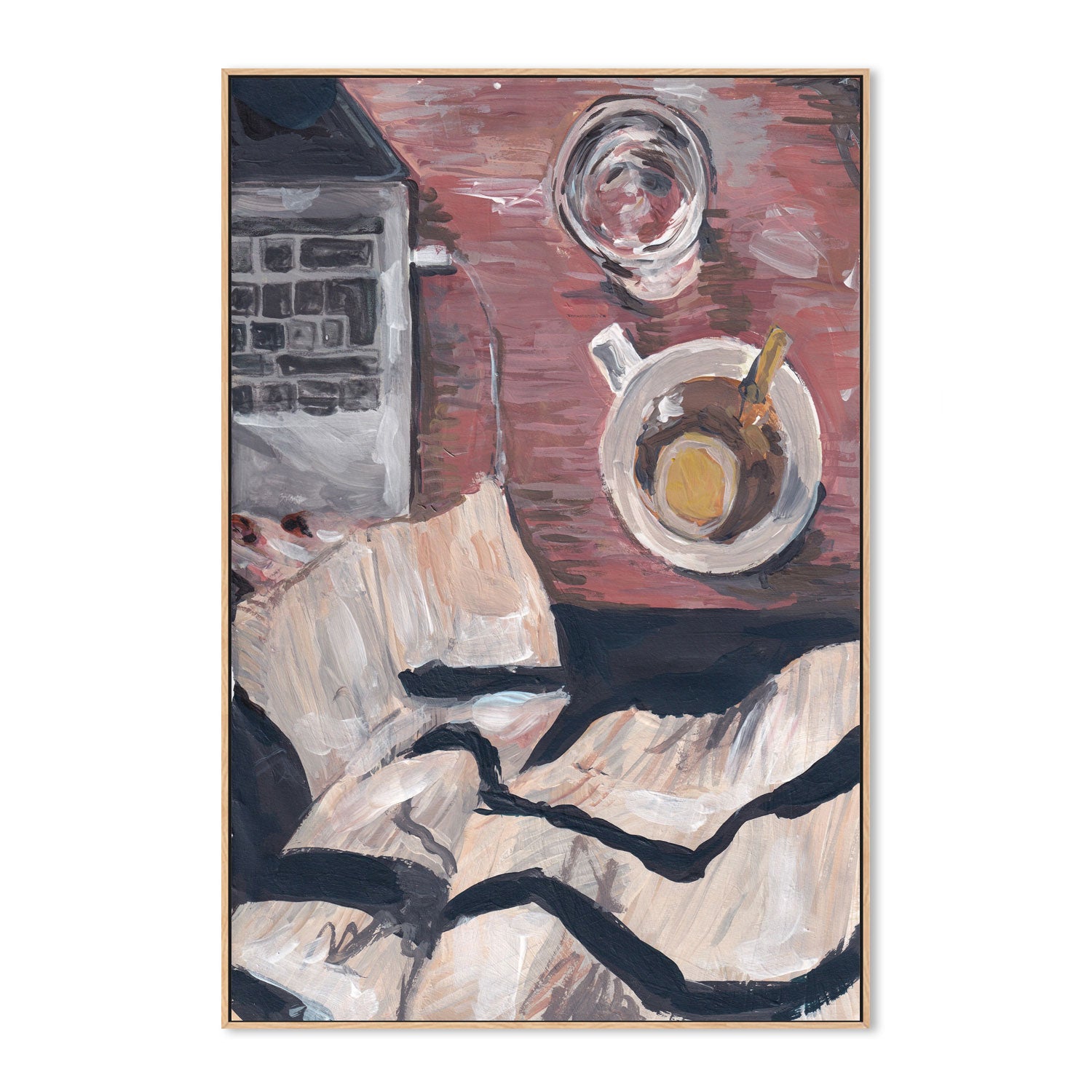 wall-art-print-canvas-poster-framed-Laptop Jumper Tea , By Alice Kwan-4