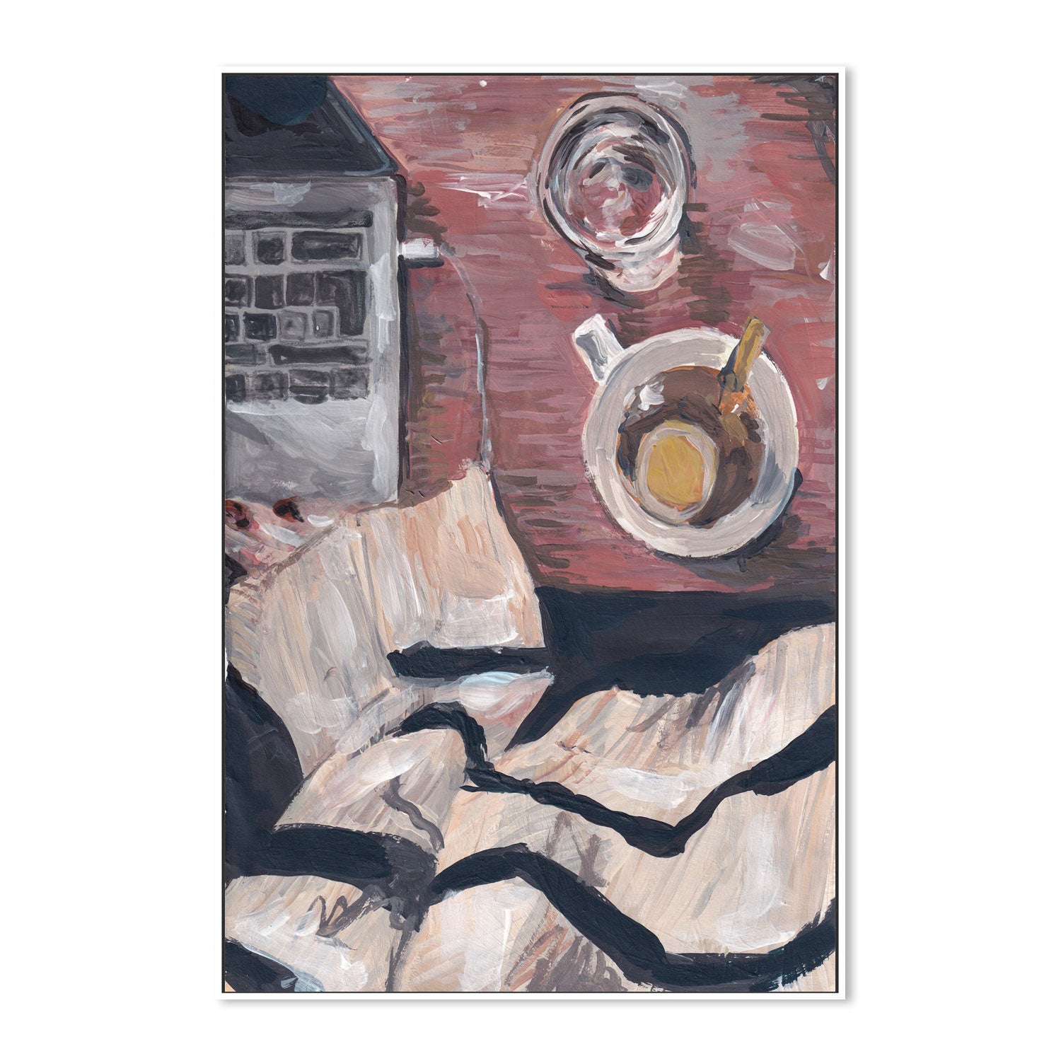 wall-art-print-canvas-poster-framed-Laptop Jumper Tea , By Alice Kwan-5