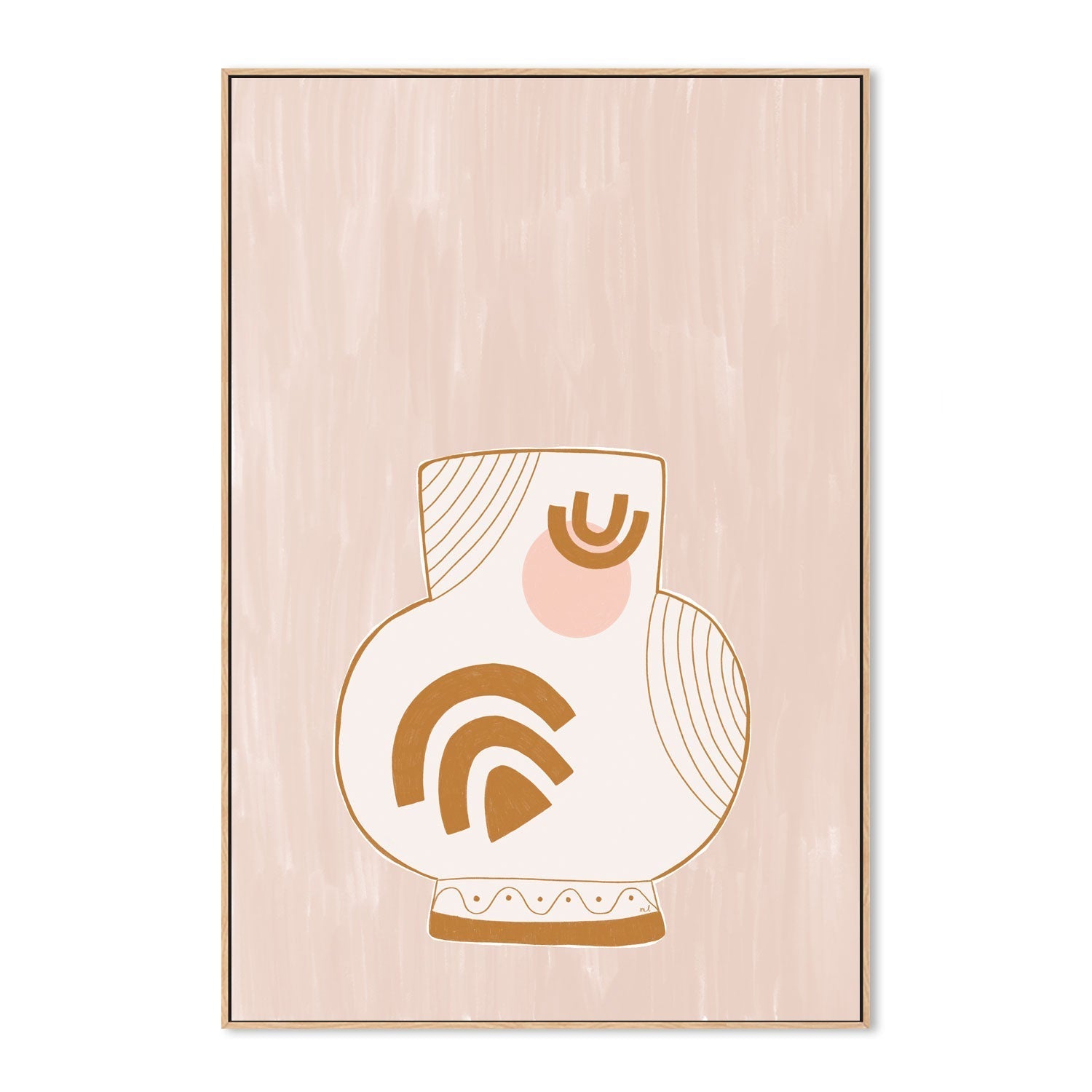 wall-art-print-canvas-poster-framed-Large White Vase , By Menina Lisboa-4