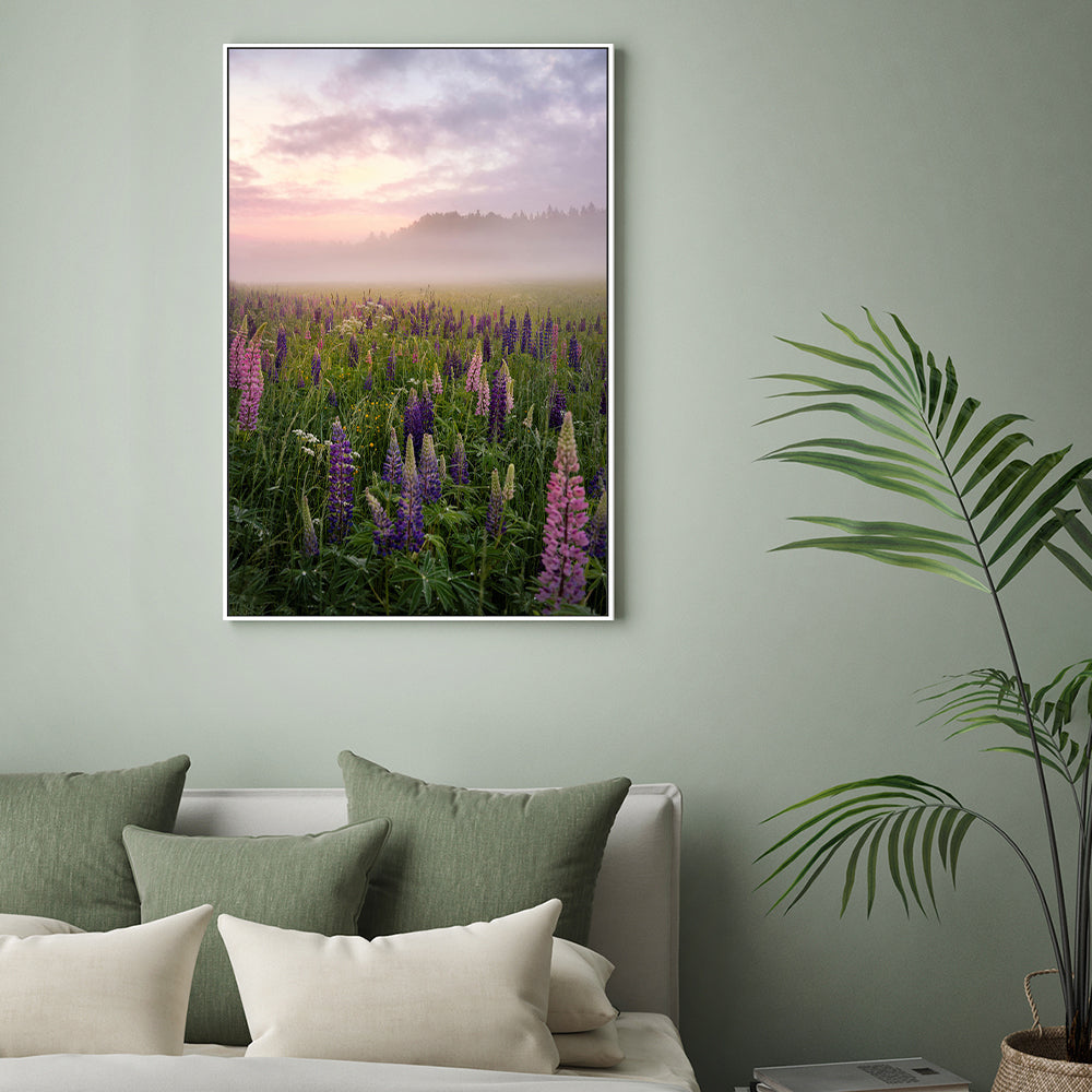 wall-art-print-canvas-poster-framed-Lavender Meadow , By Christian Lindsten-GIOIA-WALL-ART