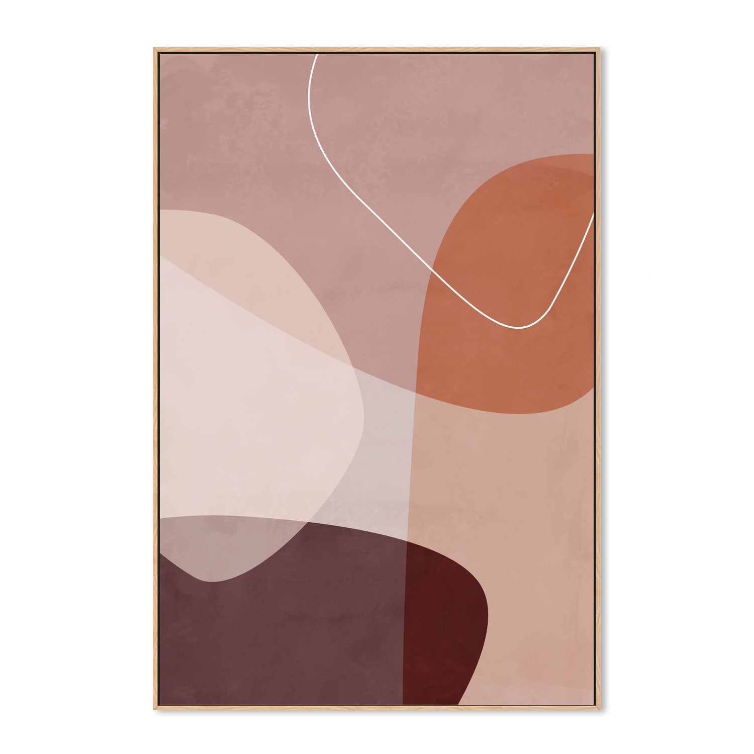 wall-art-print-canvas-poster-framed-Layered Shapes, Style A, By Mareike Bohmer-GIOIA-WALL-ART