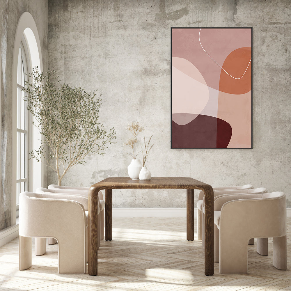 wall-art-print-canvas-poster-framed-Layered Shapes, Style A, By Mareike Bohmer-GIOIA-WALL-ART