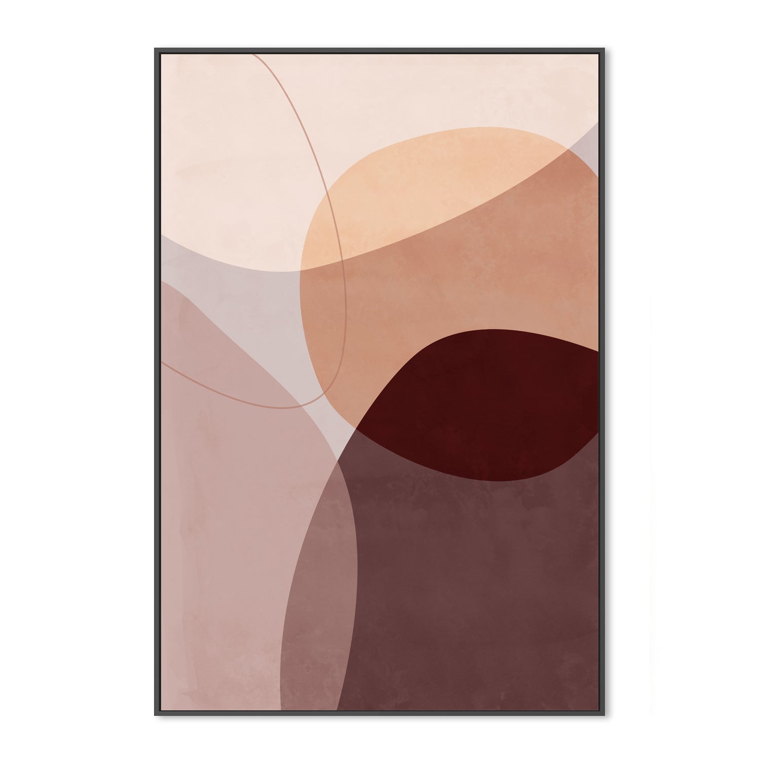 wall-art-print-canvas-poster-framed-Layered Shapes, Style B, By Mareike Bohmer-GIOIA-WALL-ART