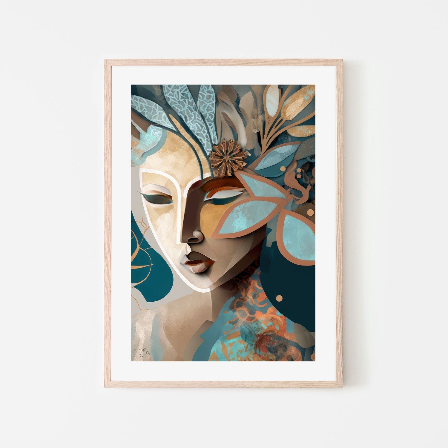 wall-art-print-canvas-poster-framed-Leaf , By Bella Eve-GIOIA-WALL-ART