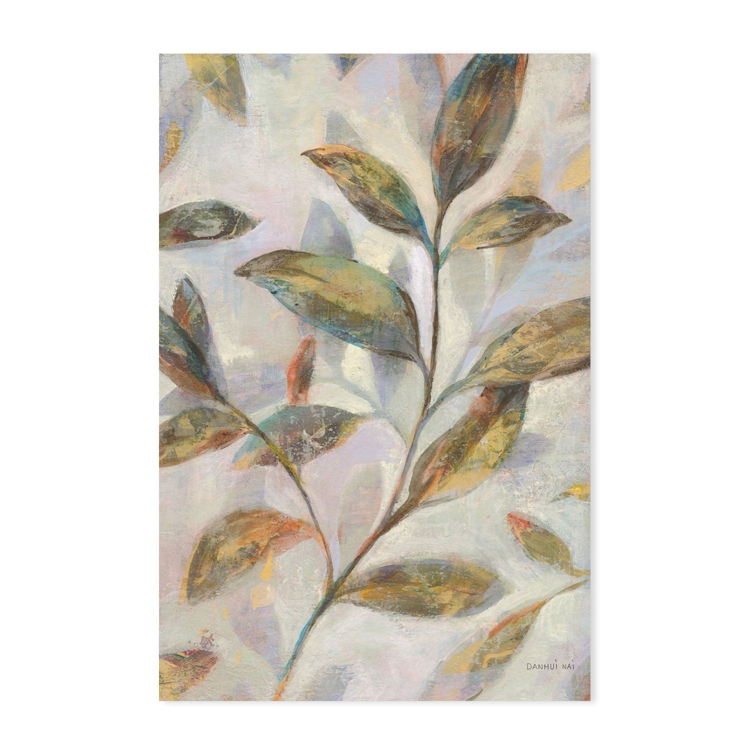 wall-art-print-canvas-poster-framed-Leafy Flow, Style A-by-Danhui Nai-Gioia Wall Art