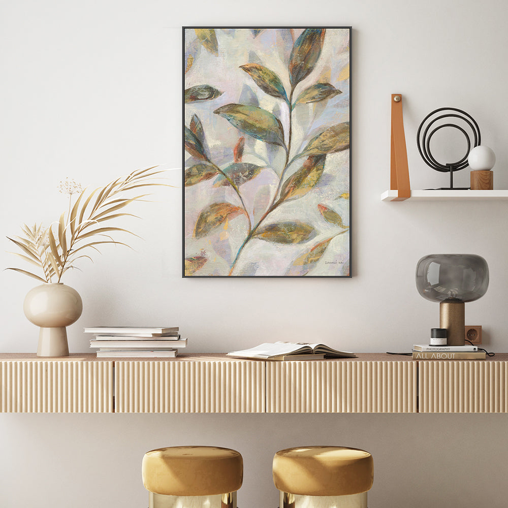 wall-art-print-canvas-poster-framed-Leafy Flow, Style A-by-Danhui Nai-Gioia Wall Art