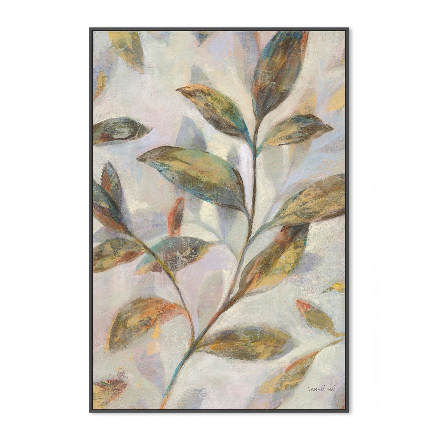 wall-art-print-canvas-poster-framed-Leafy Flow, Style A-by-Danhui Nai-Gioia Wall Art