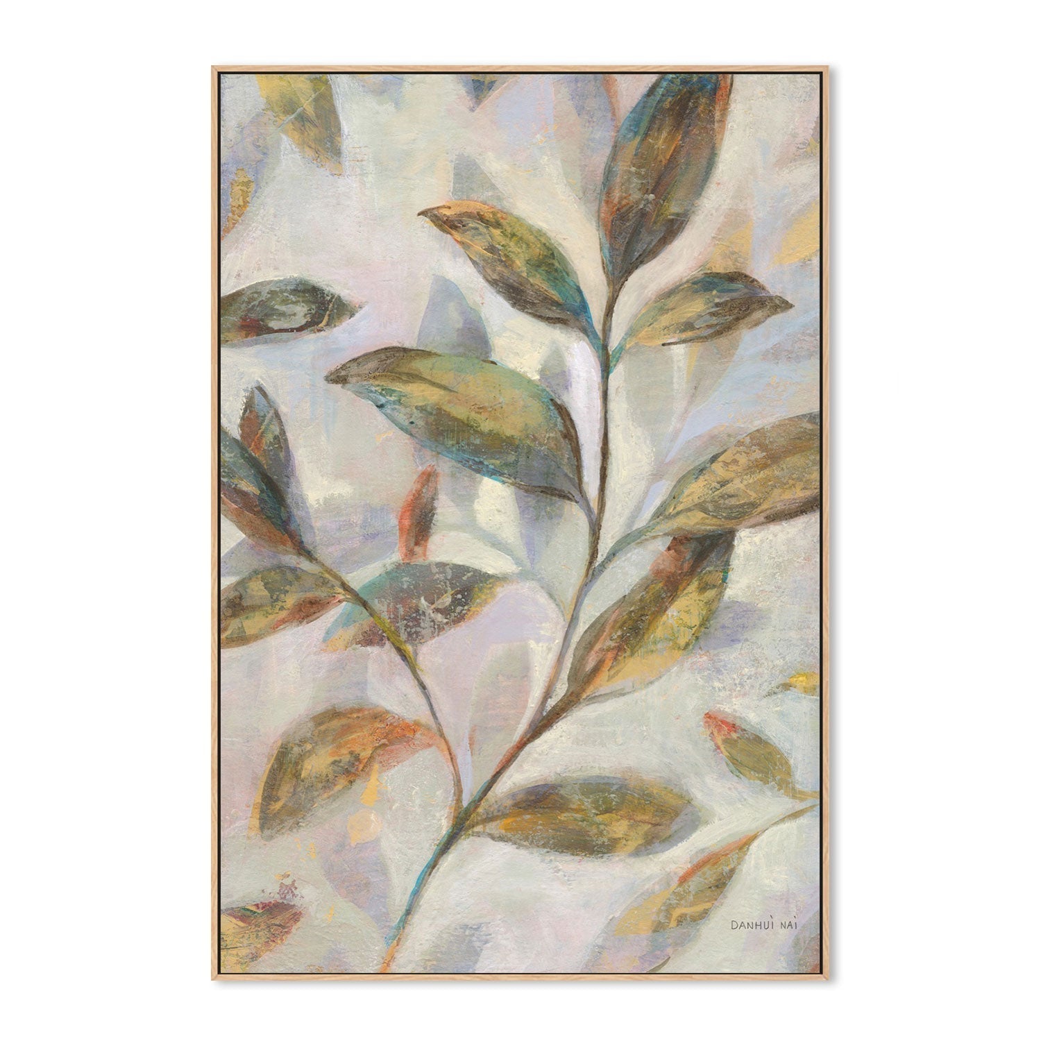 wall-art-print-canvas-poster-framed-Leafy Flow, Style A-by-Danhui Nai-Gioia Wall Art