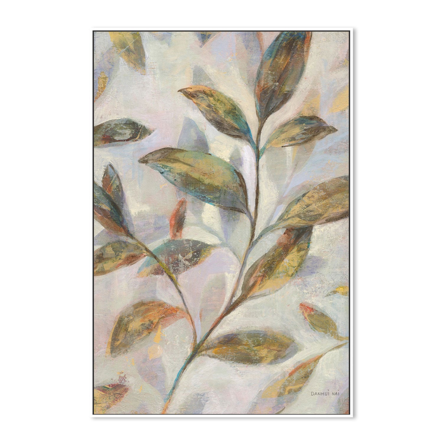 wall-art-print-canvas-poster-framed-Leafy Flow, Style A-by-Danhui Nai-Gioia Wall Art