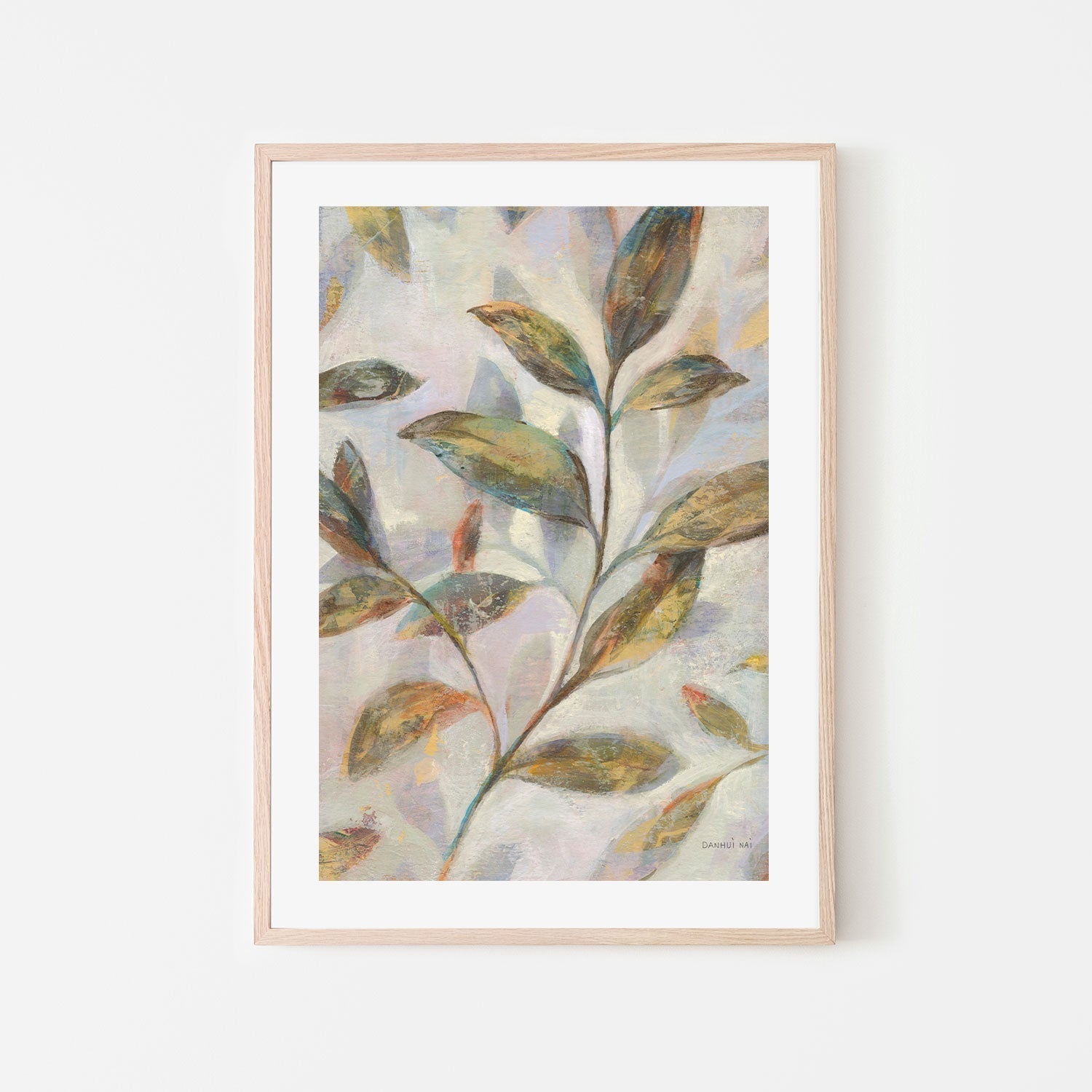 wall-art-print-canvas-poster-framed-Leafy Flow, Style A-by-Danhui Nai-Gioia Wall Art