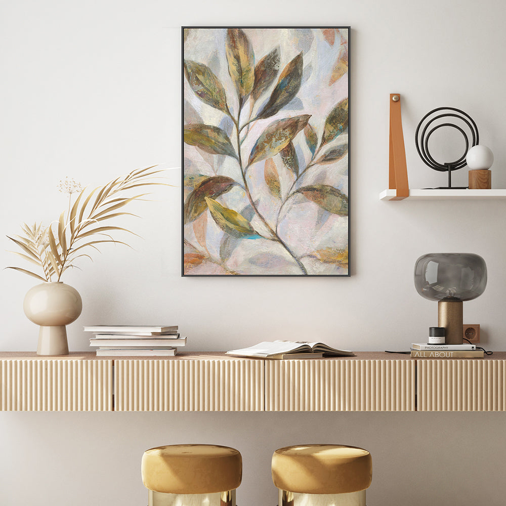 wall-art-print-canvas-poster-framed-Leafy Flow, Style B-by-Danhui Nai-Gioia Wall Art