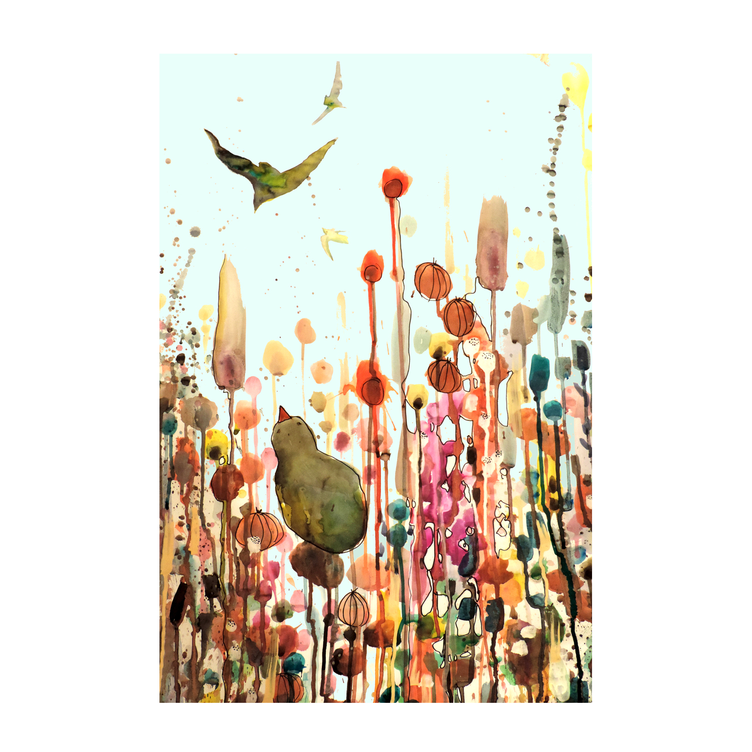 wall-art-print-canvas-poster-framed-Learning to Fly , By Sylvie Demers-1