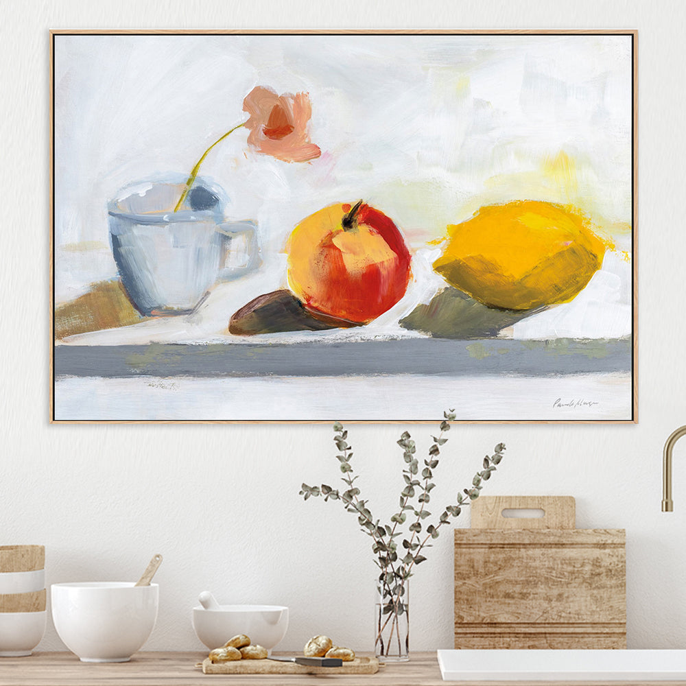 wall-art-print-canvas-poster-framed-Lemon Apple Cup-by-Pamela Munger-Gioia Wall Art