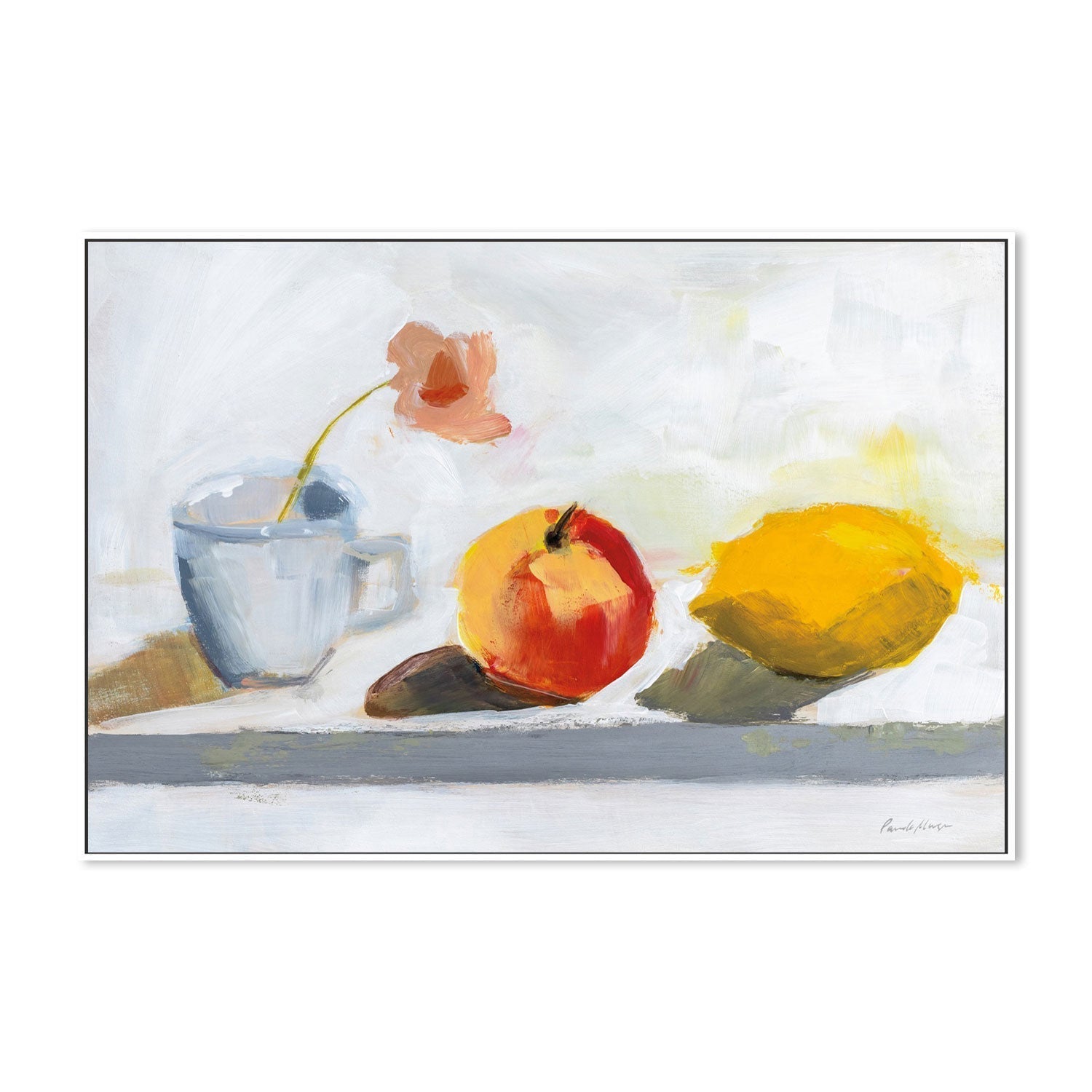 wall-art-print-canvas-poster-framed-Lemon Apple Cup-by-Pamela Munger-Gioia Wall Art