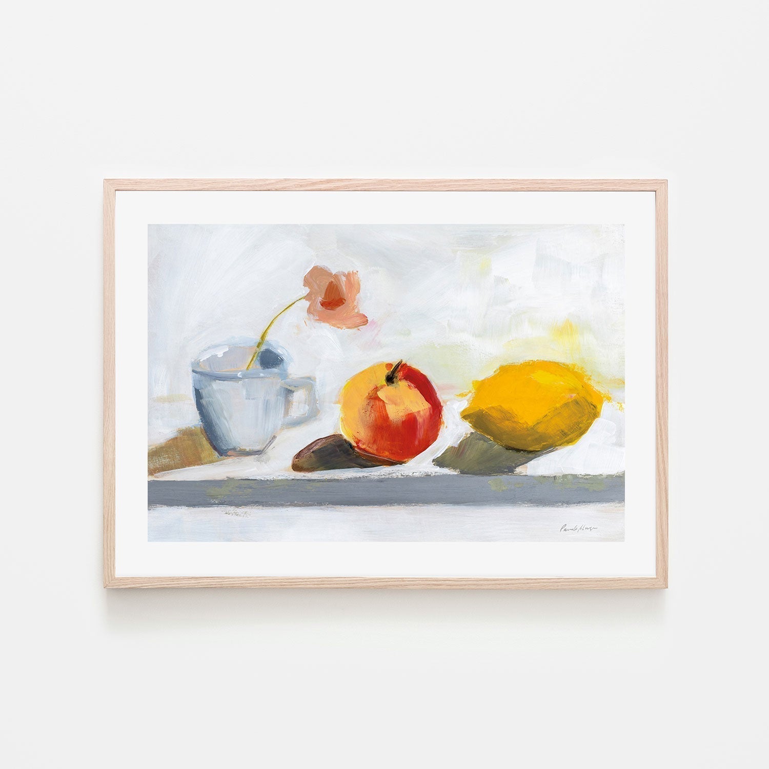 wall-art-print-canvas-poster-framed-Lemon Apple Cup-by-Pamela Munger-Gioia Wall Art