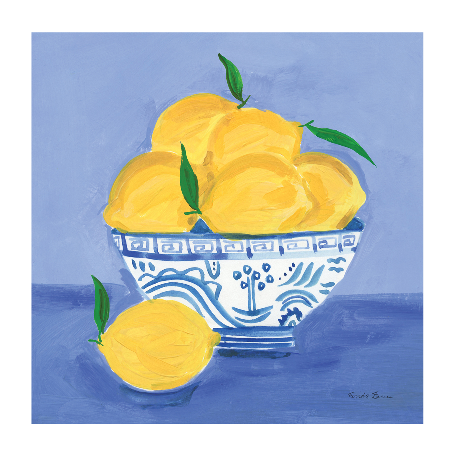 wall-art-print-canvas-poster-framed-Lemon Still Life , By Farida Zaman-1