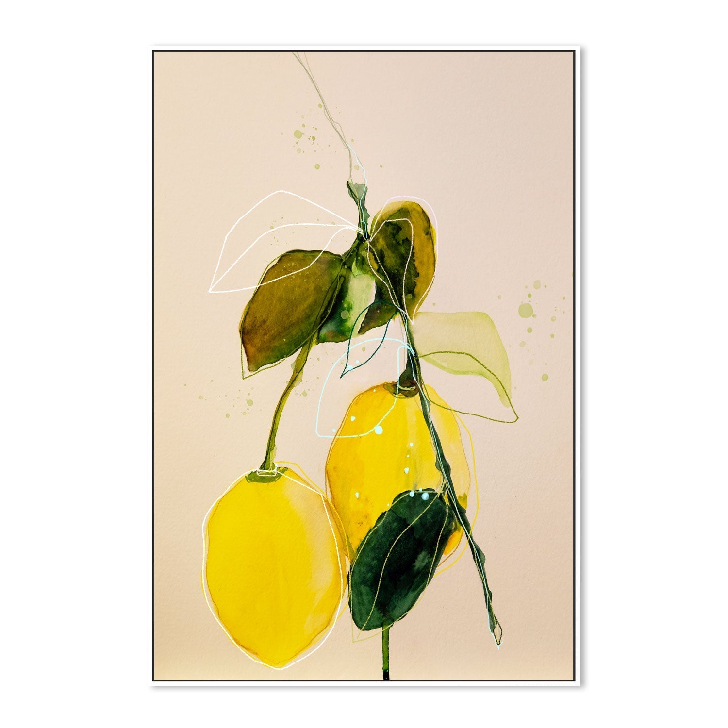 wall-art-print-canvas-poster-framed-Lemon Study, Style B , By Leigh Viner-5