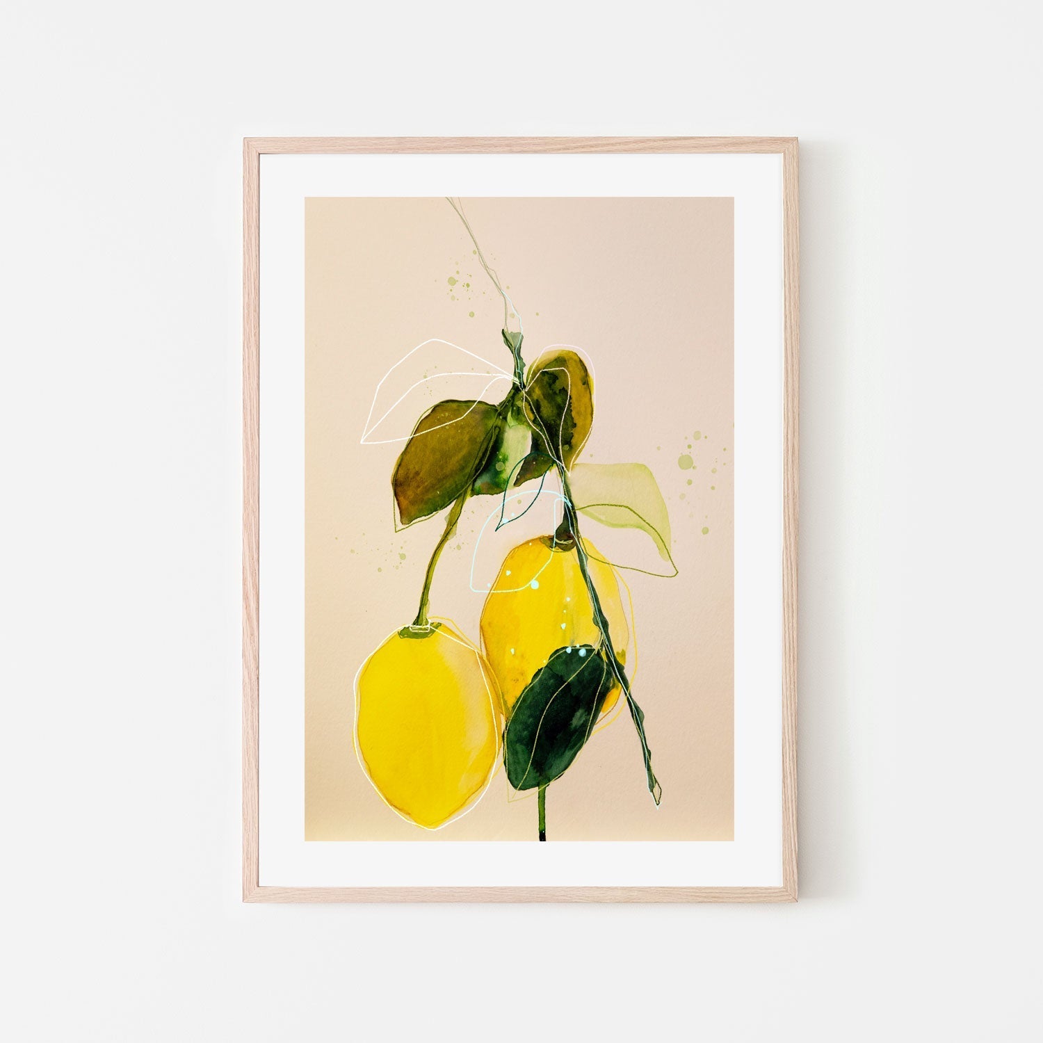 wall-art-print-canvas-poster-framed-Lemon Study, Style B , By Leigh Viner-6