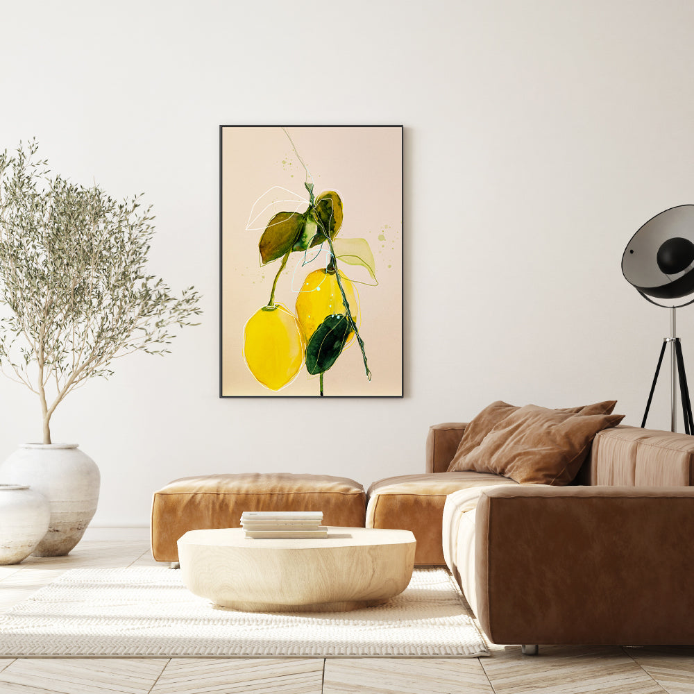 wall-art-print-canvas-poster-framed-Lemon Study, Style B , By Leigh Viner-7