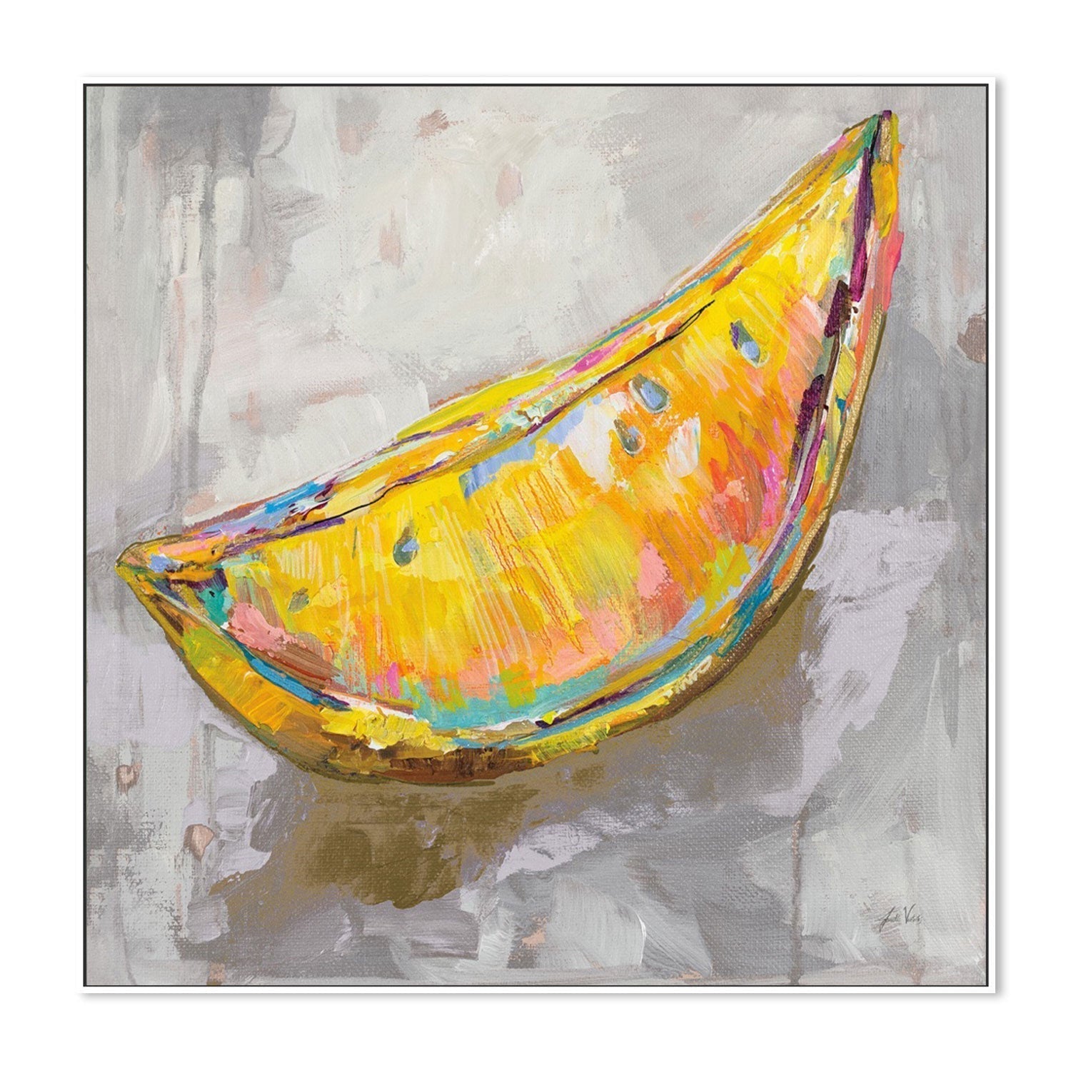 wall-art-print-canvas-poster-framed-Lemon Wedge Neutral, Style B-by-Jeanette Vertentes-Gioia Wall Art