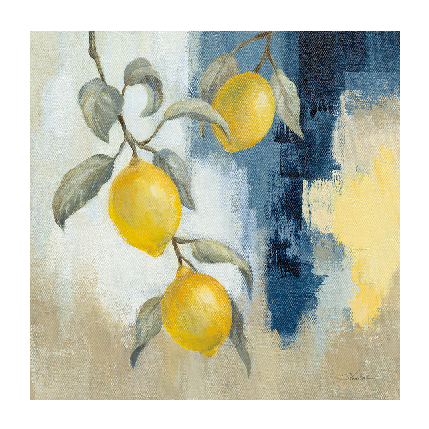 wall-art-print-canvas-poster-framed-Lemons From the South, Style A & B, Set Of 2 , By Silvia Vassileva-8