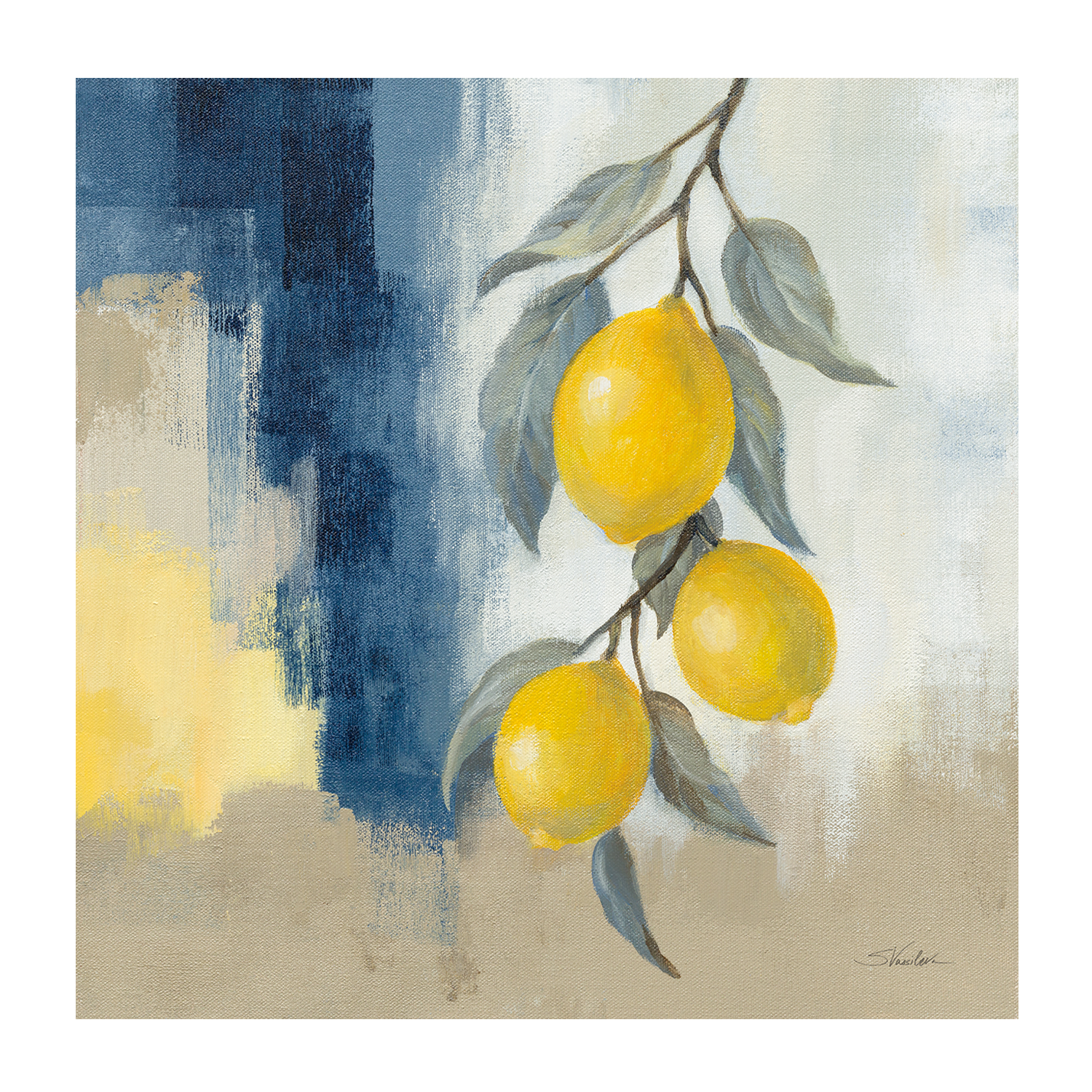 wall-art-print-canvas-poster-framed-Lemons From the South, Style A & B, Set Of 2 , By Silvia Vassileva-9