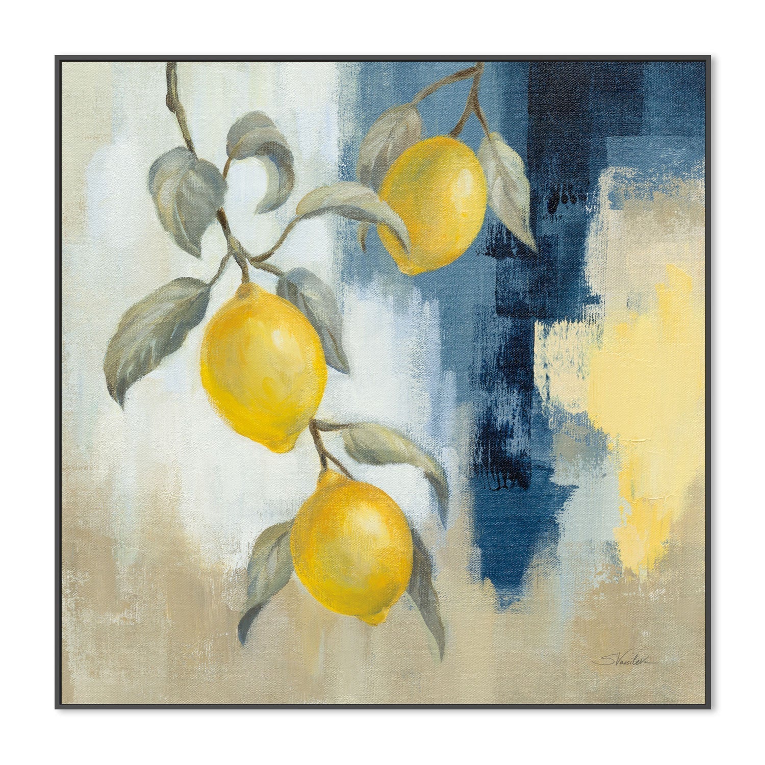 wall-art-print-canvas-poster-framed-Lemons From the South, Style A , By Silvia Vassileva-3