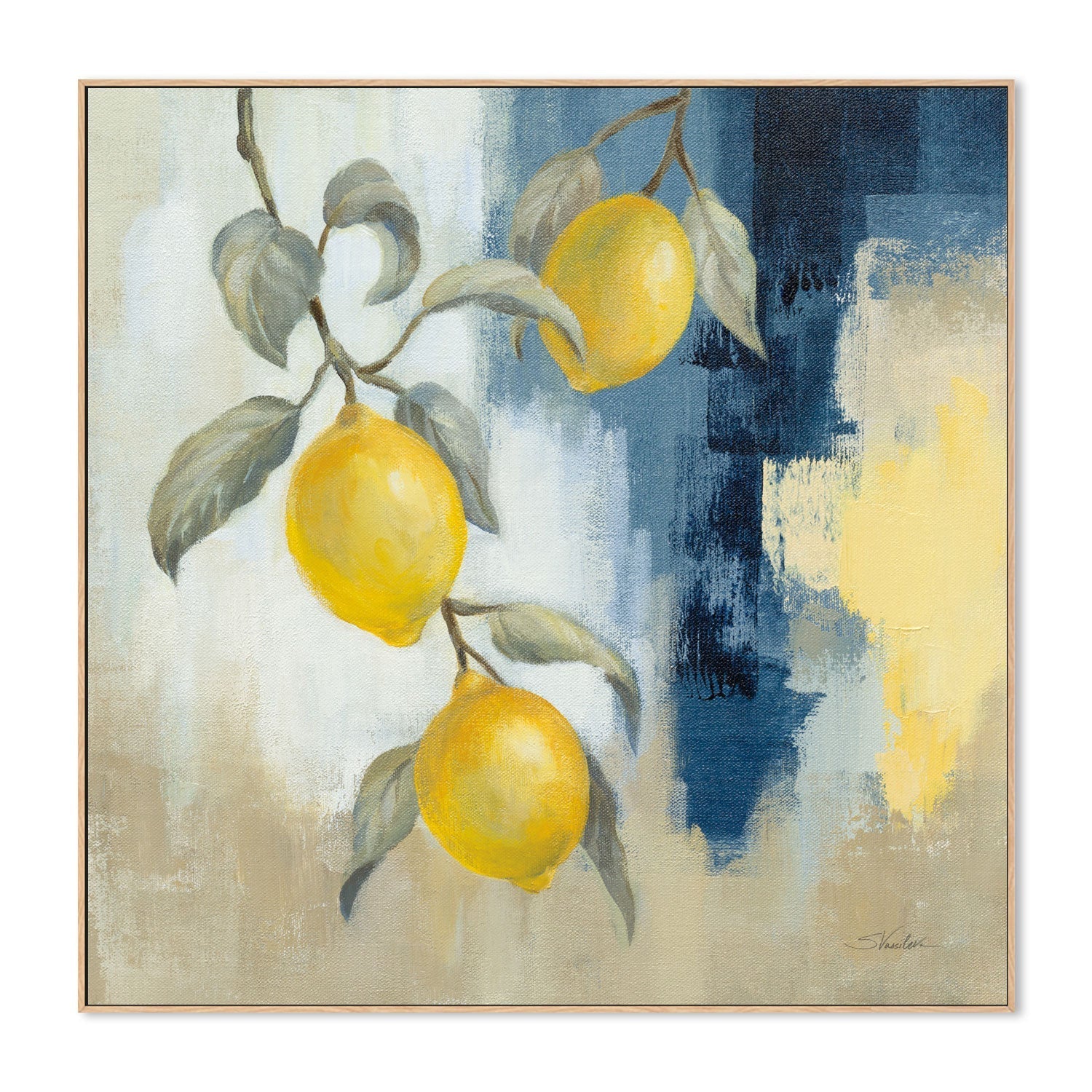 wall-art-print-canvas-poster-framed-Lemons From the South, Style A , By Silvia Vassileva-4