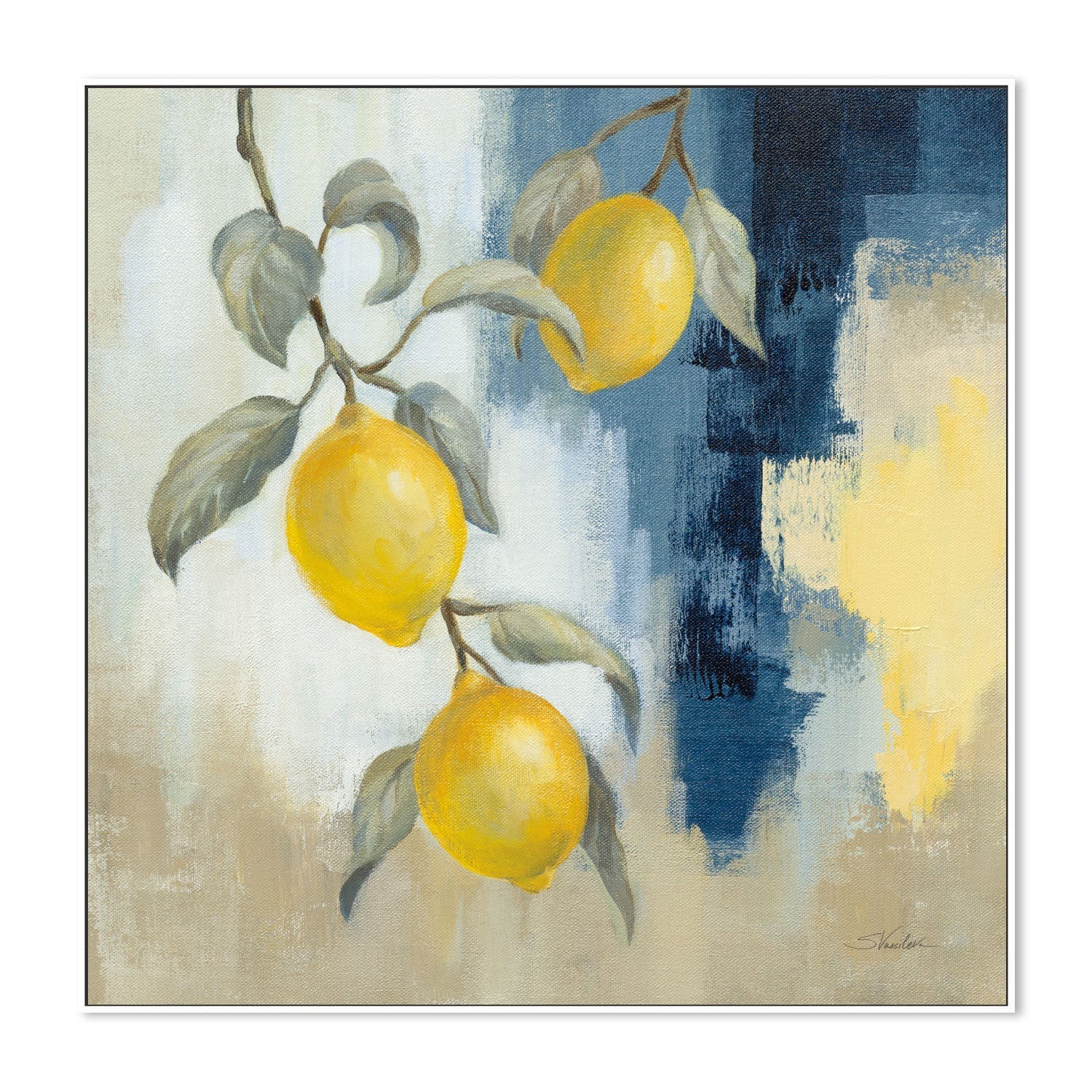 wall-art-print-canvas-poster-framed-Lemons From the South, Style A , By Silvia Vassileva-5