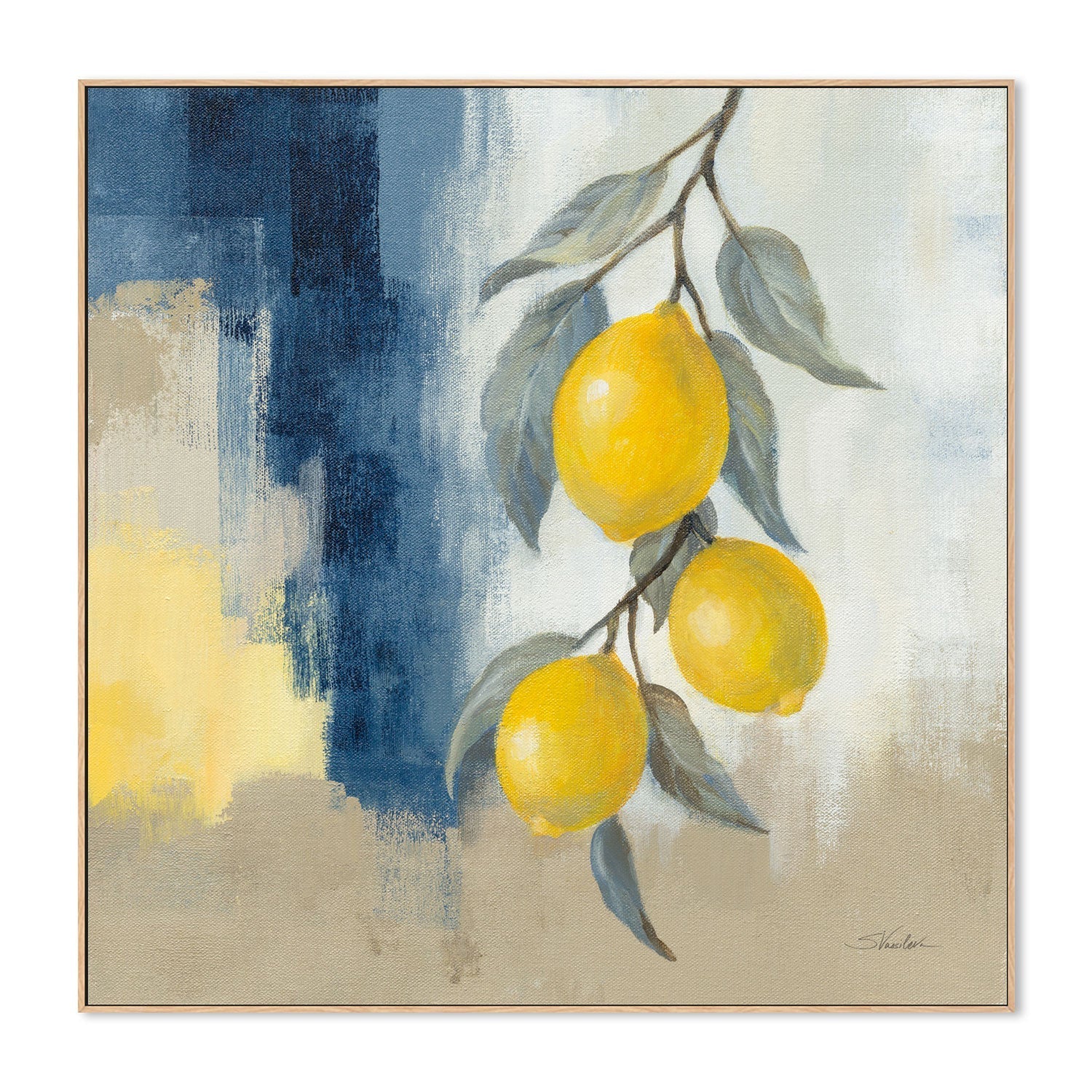 wall-art-print-canvas-poster-framed-Lemons From the South, Style B , By Silvia Vassileva-4