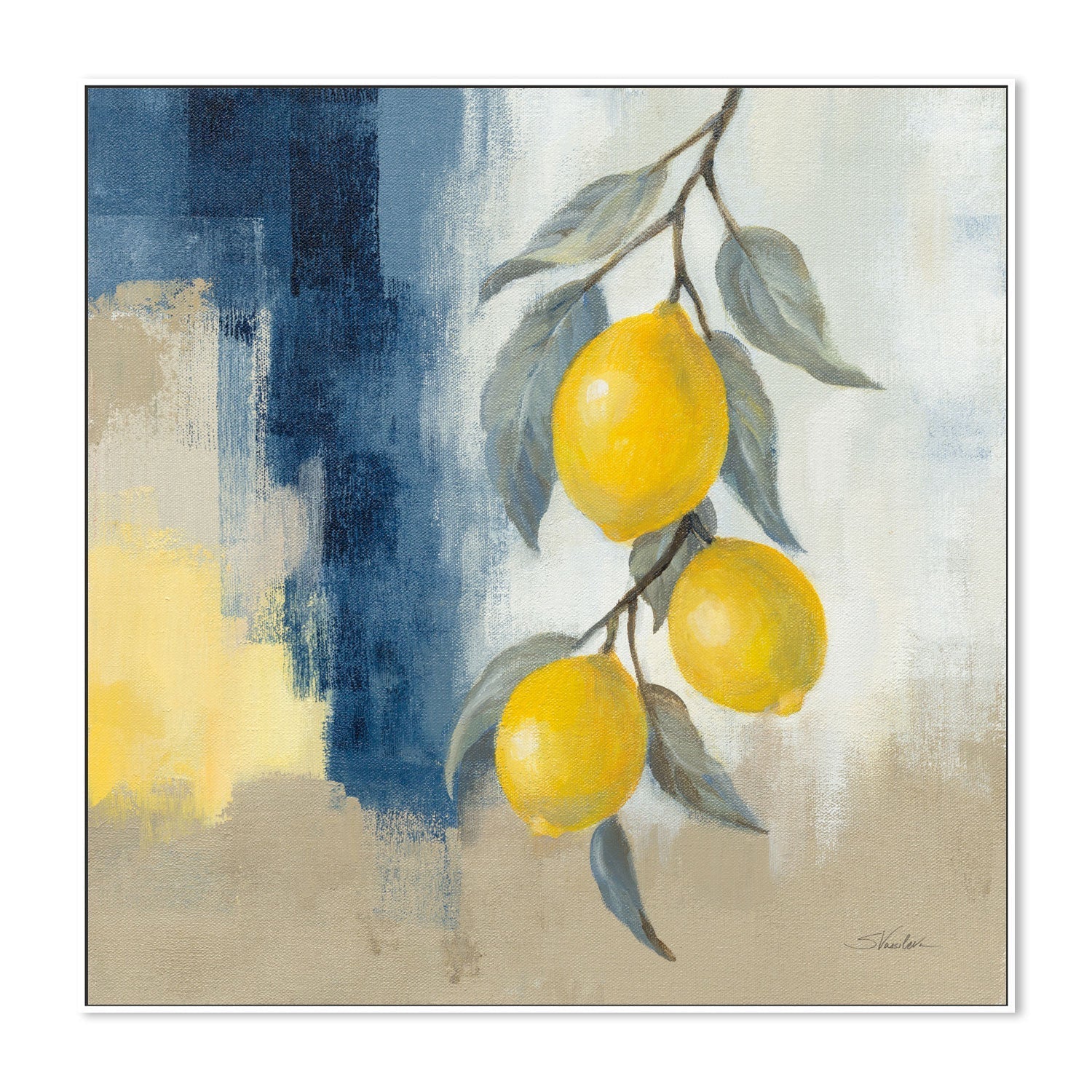 wall-art-print-canvas-poster-framed-Lemons From the South, Style B , By Silvia Vassileva-5