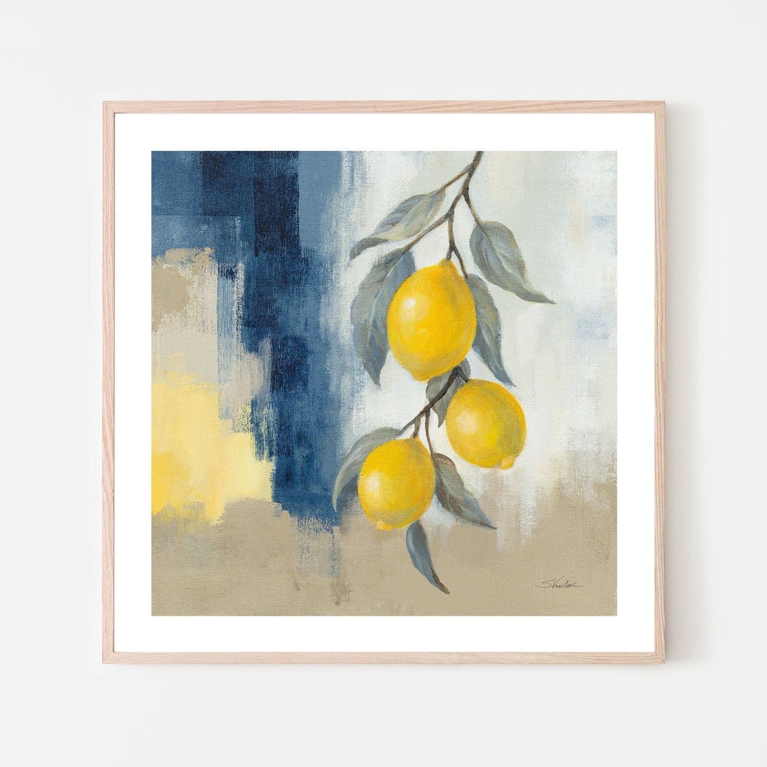 wall-art-print-canvas-poster-framed-Lemons From the South, Style B , By Silvia Vassileva-6