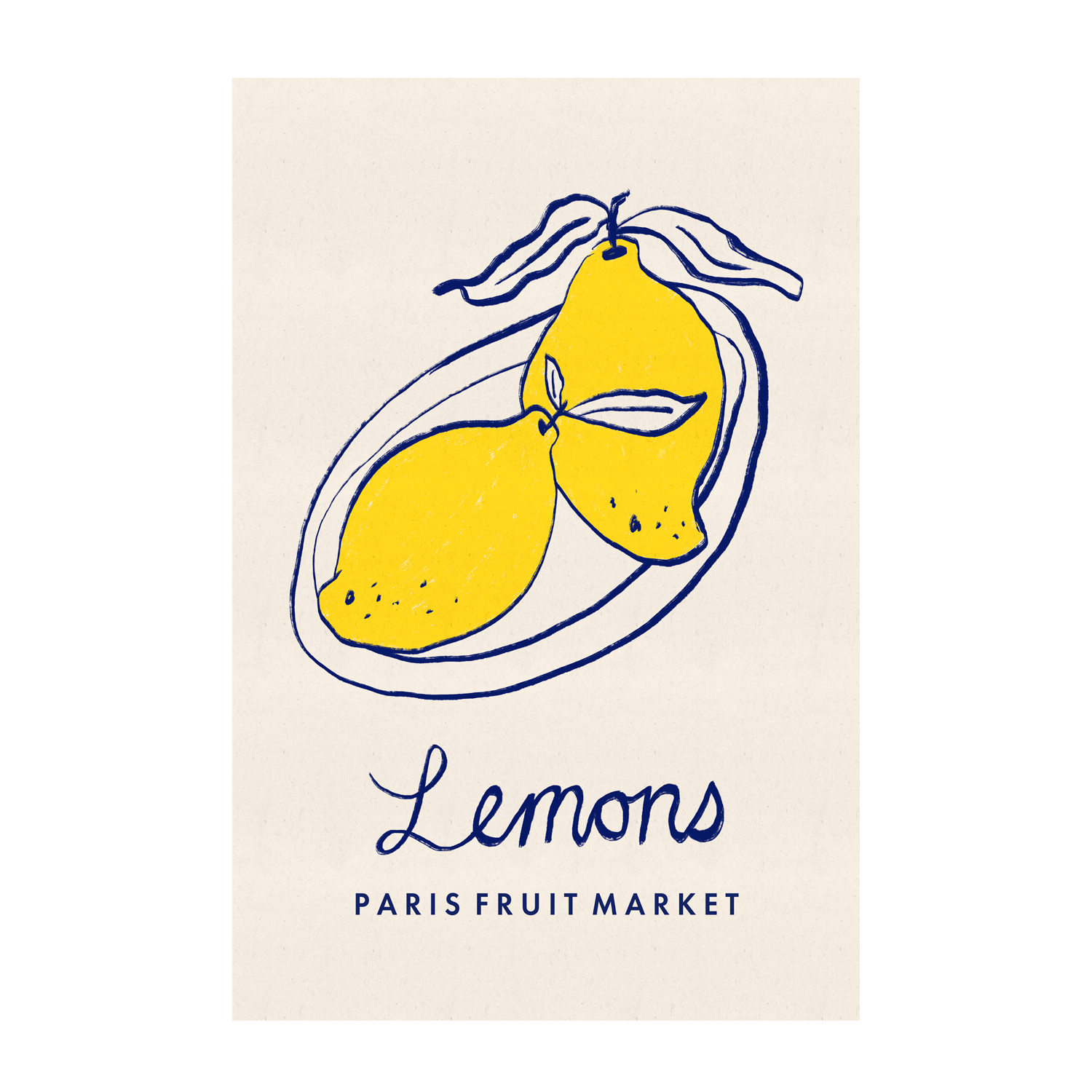 wall-art-print-canvas-poster-framed-Lemons, Paris Fruit Market , By Lia Nell-1