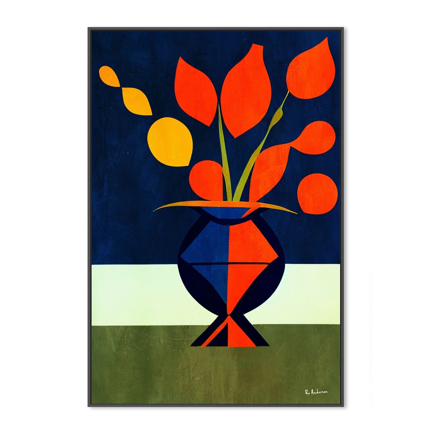 wall-art-print-canvas-poster-framed-Les Fleurs Magnifiques , By Bo Anderson-3