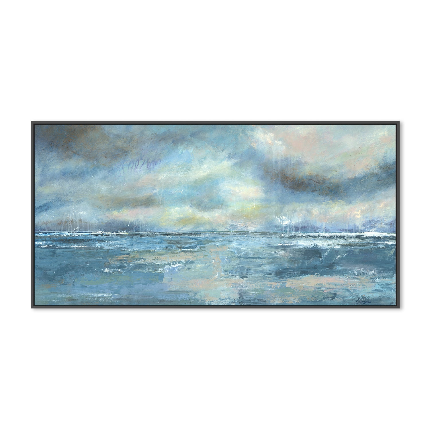 wall-art-print-canvas-poster-framed-Let The Ocean Wash Over You , By Karen Cavania-3