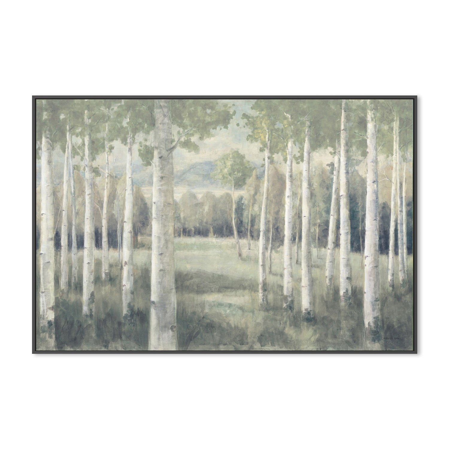 wall-art-print-canvas-poster-framed-Light Aspens-by-Danhui Nai-Gioia Wall Art