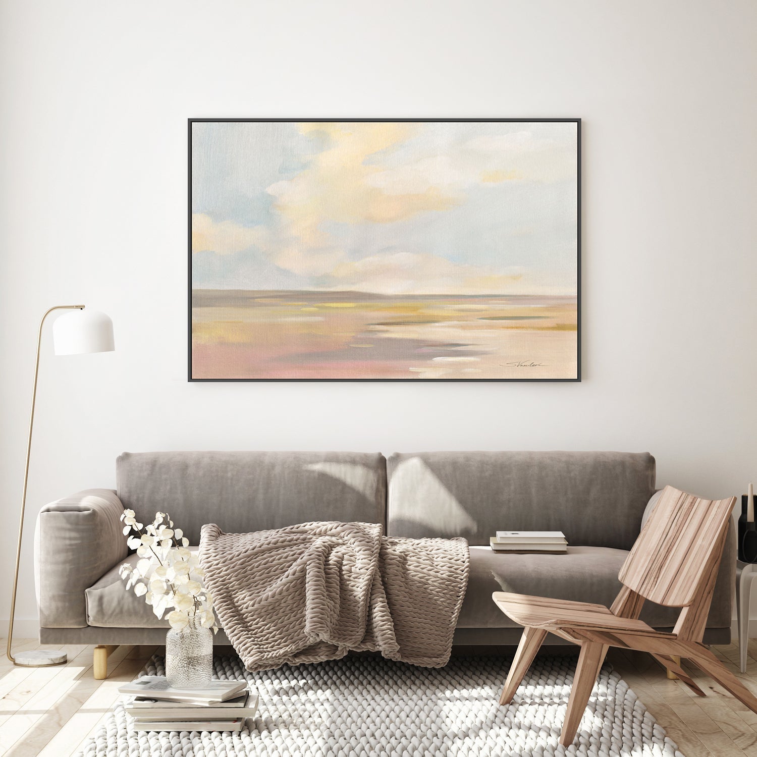 wall-art-print-canvas-poster-framed-Light Cloud , By Silvia Vassileva-GIOIA-WALL-ART