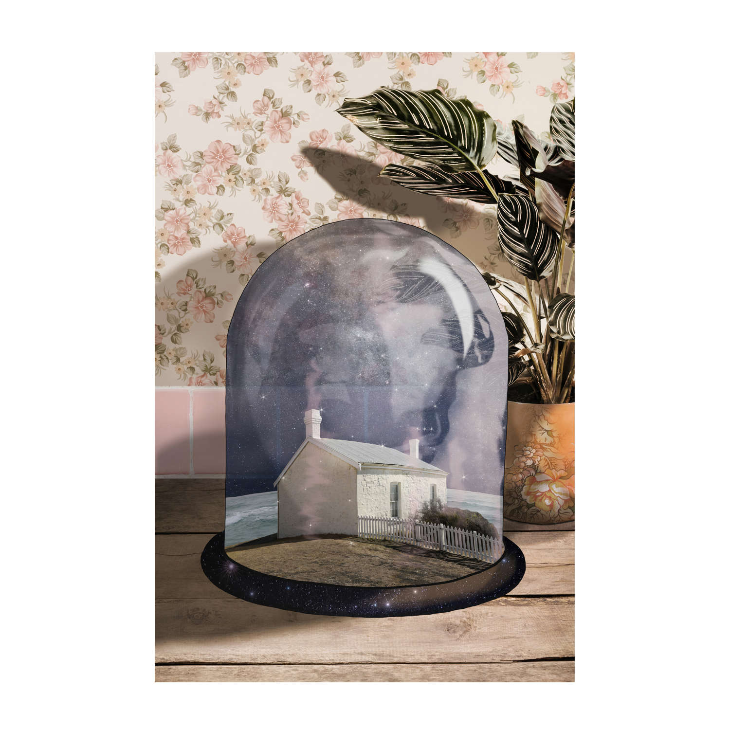 wall-art-print-canvas-poster-framed-Light House Terrarium , By Unratio-1